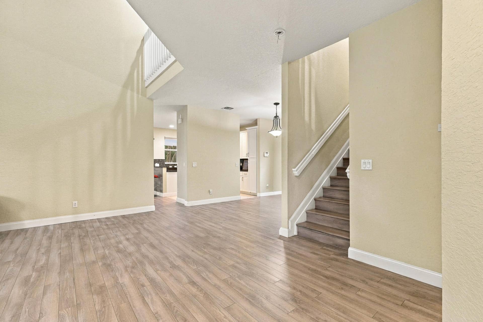 Open Living Area and Staircase