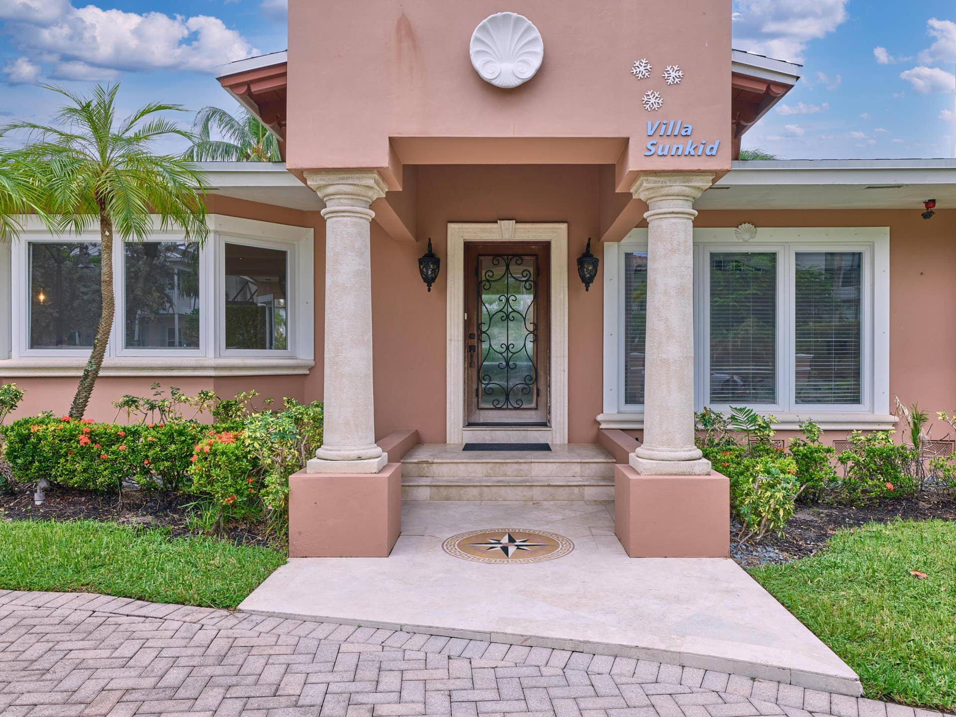 Front door entrance to main house.
