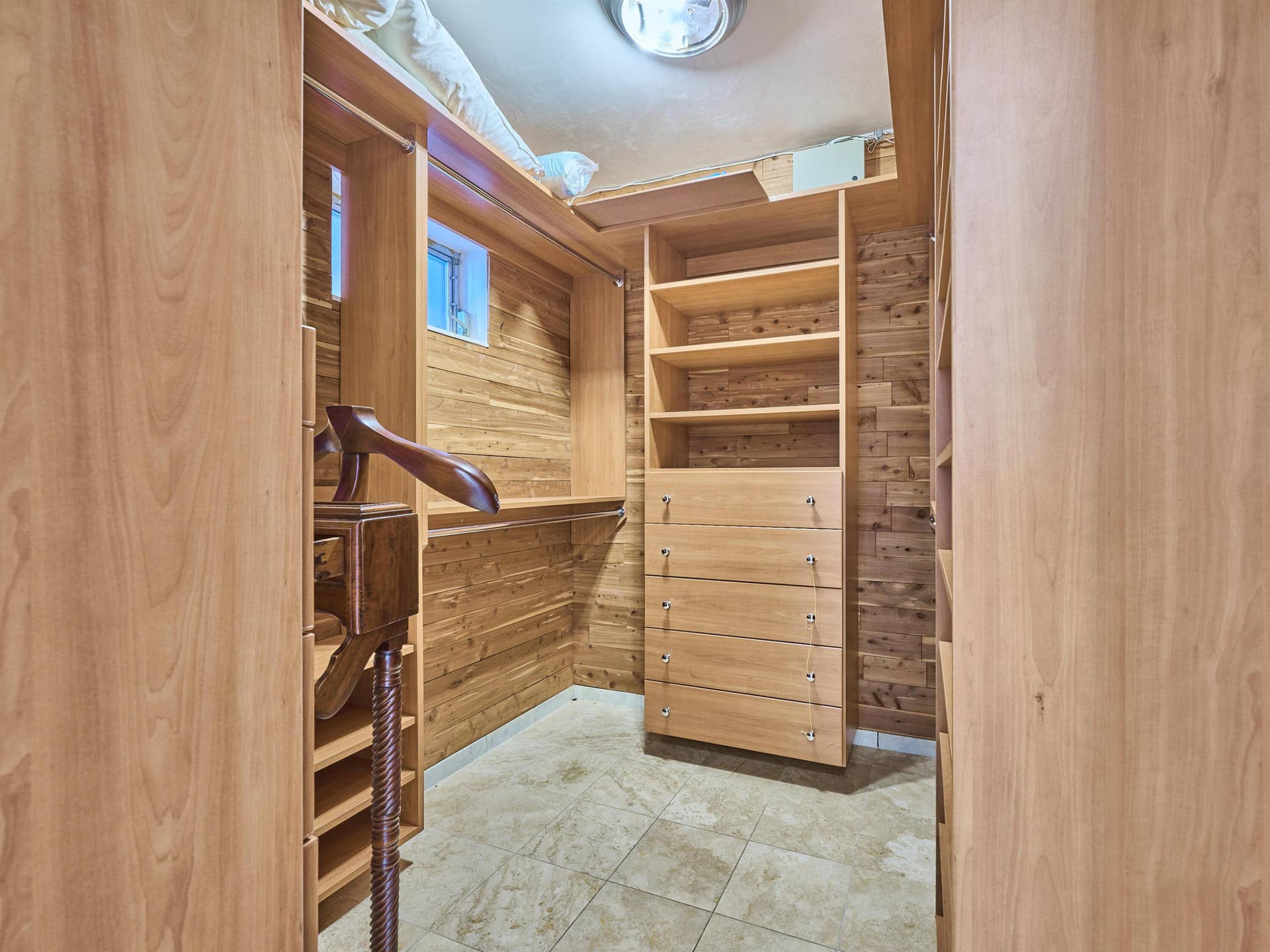 Primary closet.
