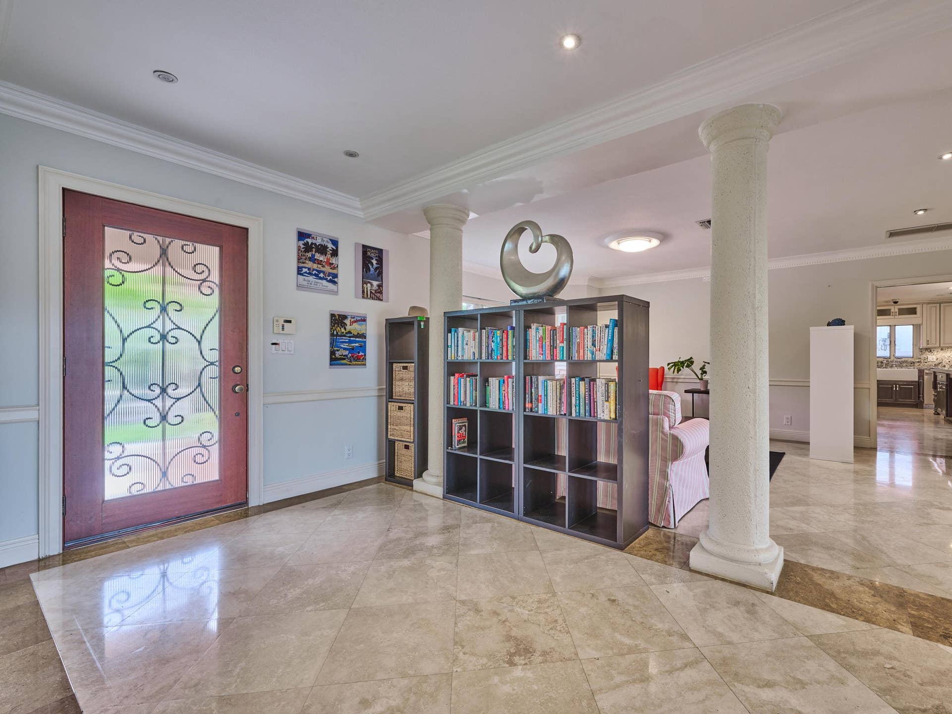 Front foyer. Kitchen off to the right.