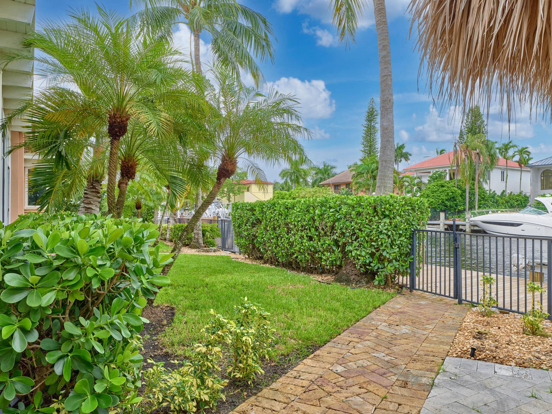 Waterfront back yard