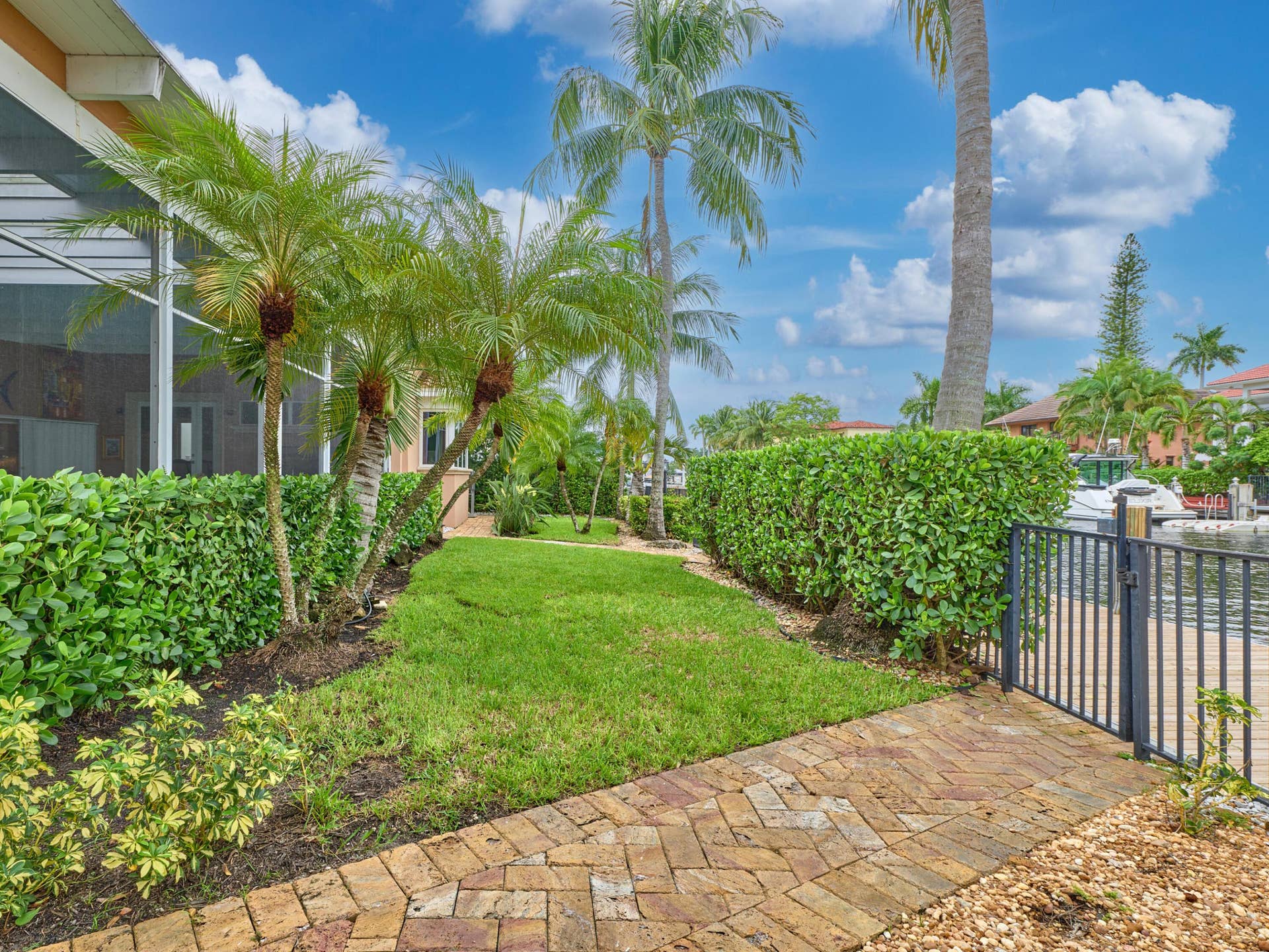 Waterfront backyard