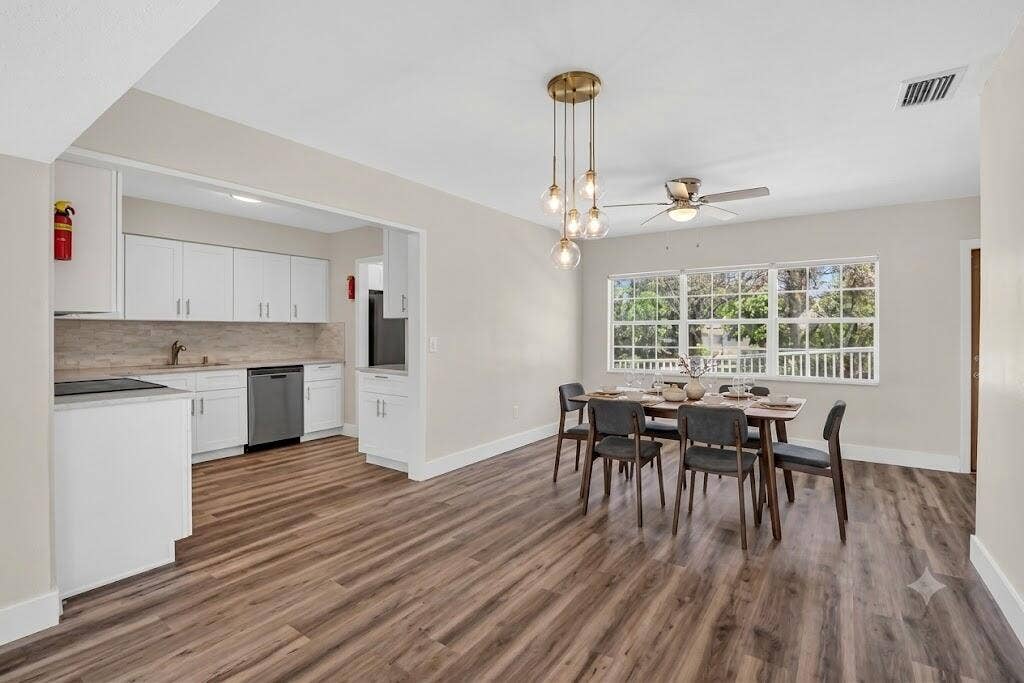 Virtually Staged Dining Room