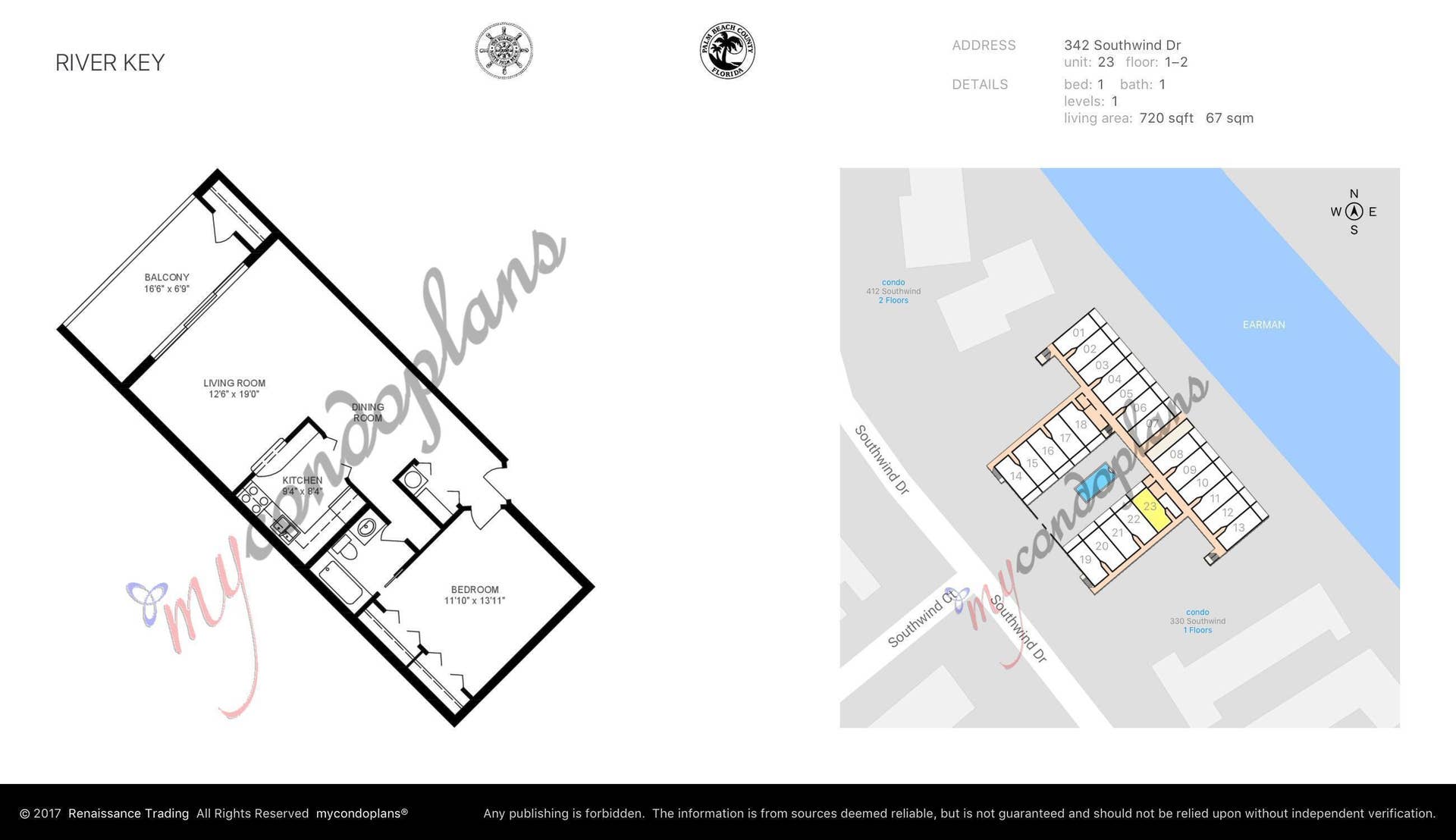 342 Southwind Drive, #123, North Palm Beach, FL 33408 Floor Plan