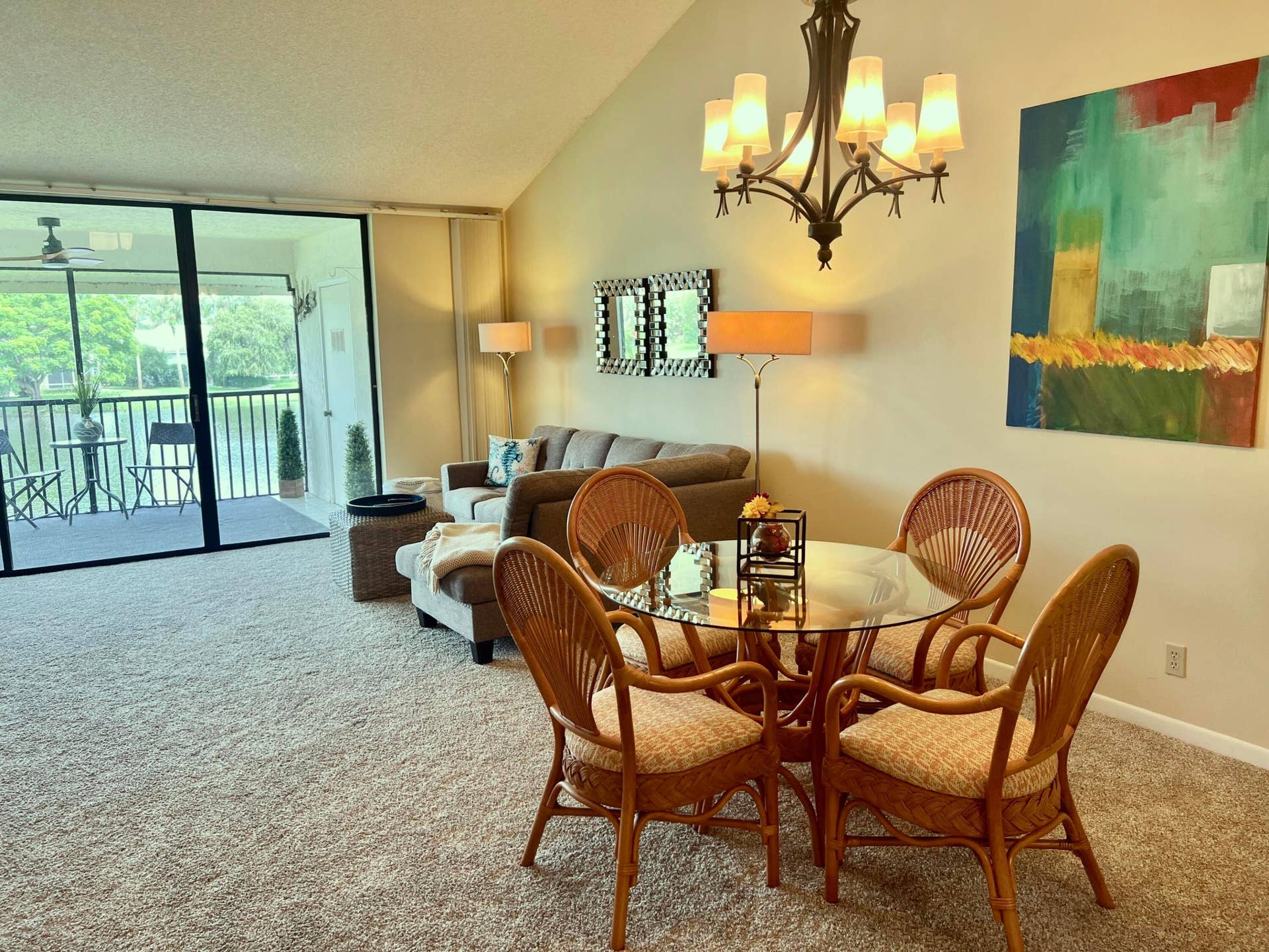 6944 BRIARLAKE Circle, #201, Palm Beach Gardens, FL 33418 Living and dinning