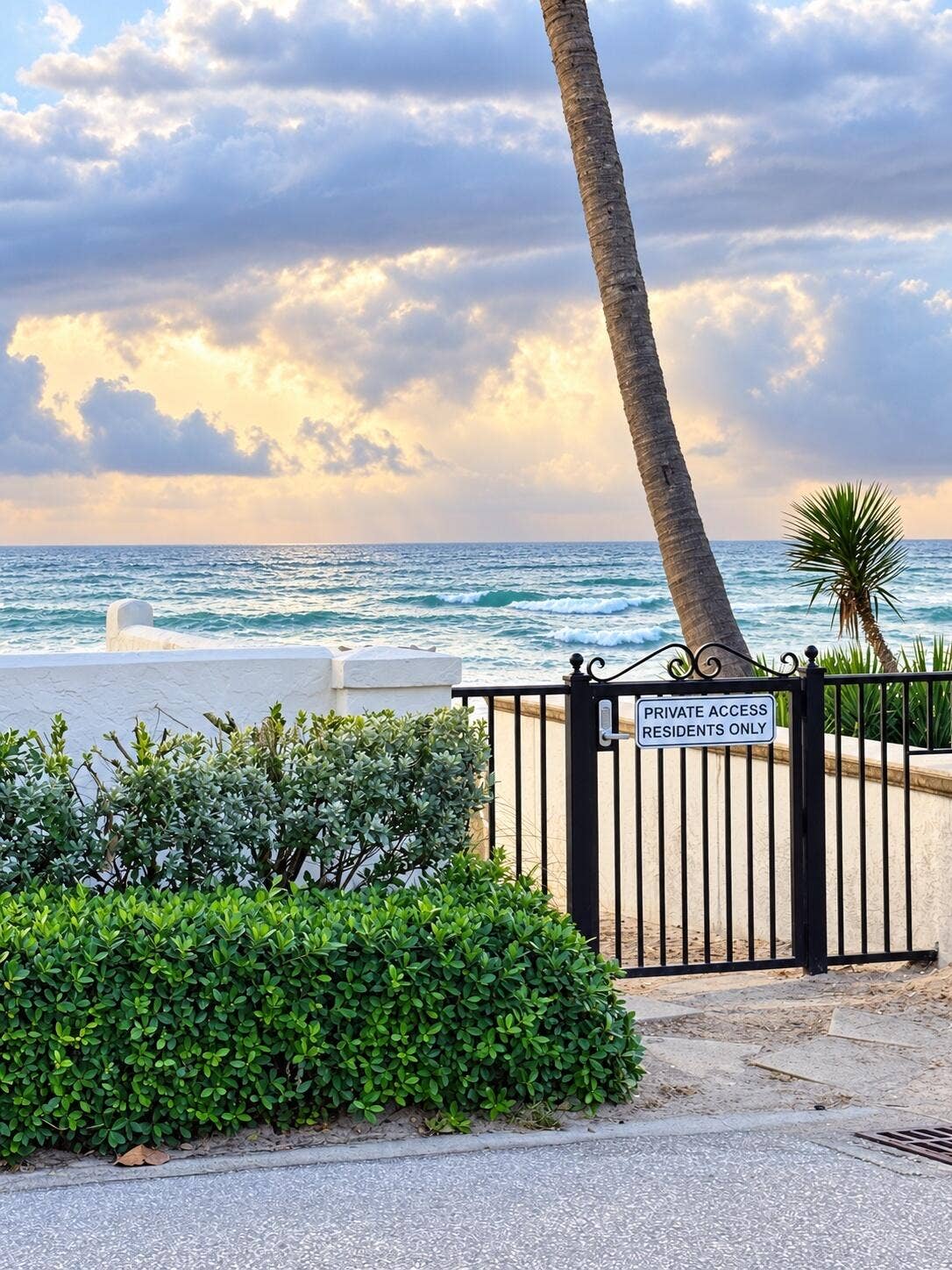 225 EVERGLADE Avenue, #Villa 5, Palm Beach, FL 33480 Private Beach Gate