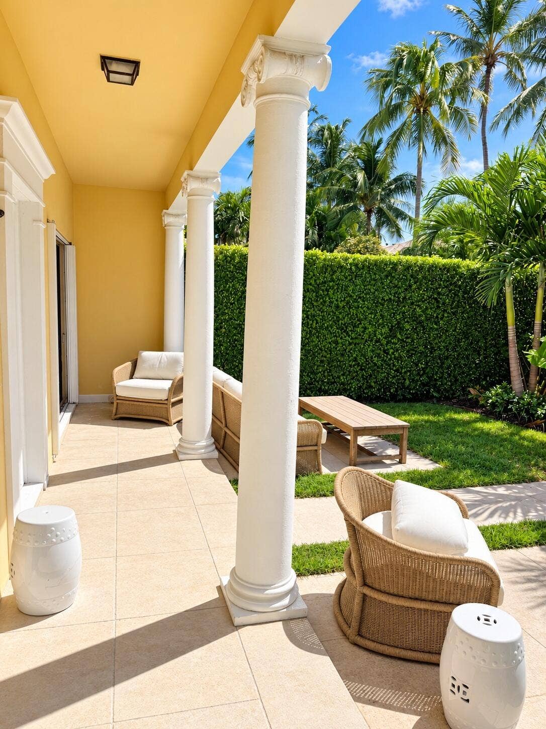 225 EVERGLADE Avenue, #Villa 5, Palm Beach, FL 33480 Portico
