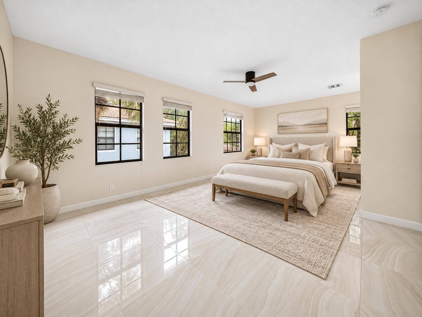 247 W Chrystie Circle, Delray Beach, FL 33484 Primary Bedroom staged