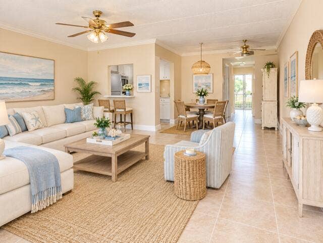600 VILLAGE GREEN Court, #215, Palm Springs, Palm Springs, FL 33461 VIRTUAL STAGED LIVINGROOM