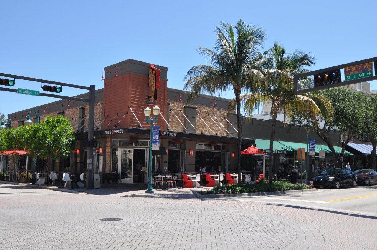 Downtown Delray parks restaurants and am