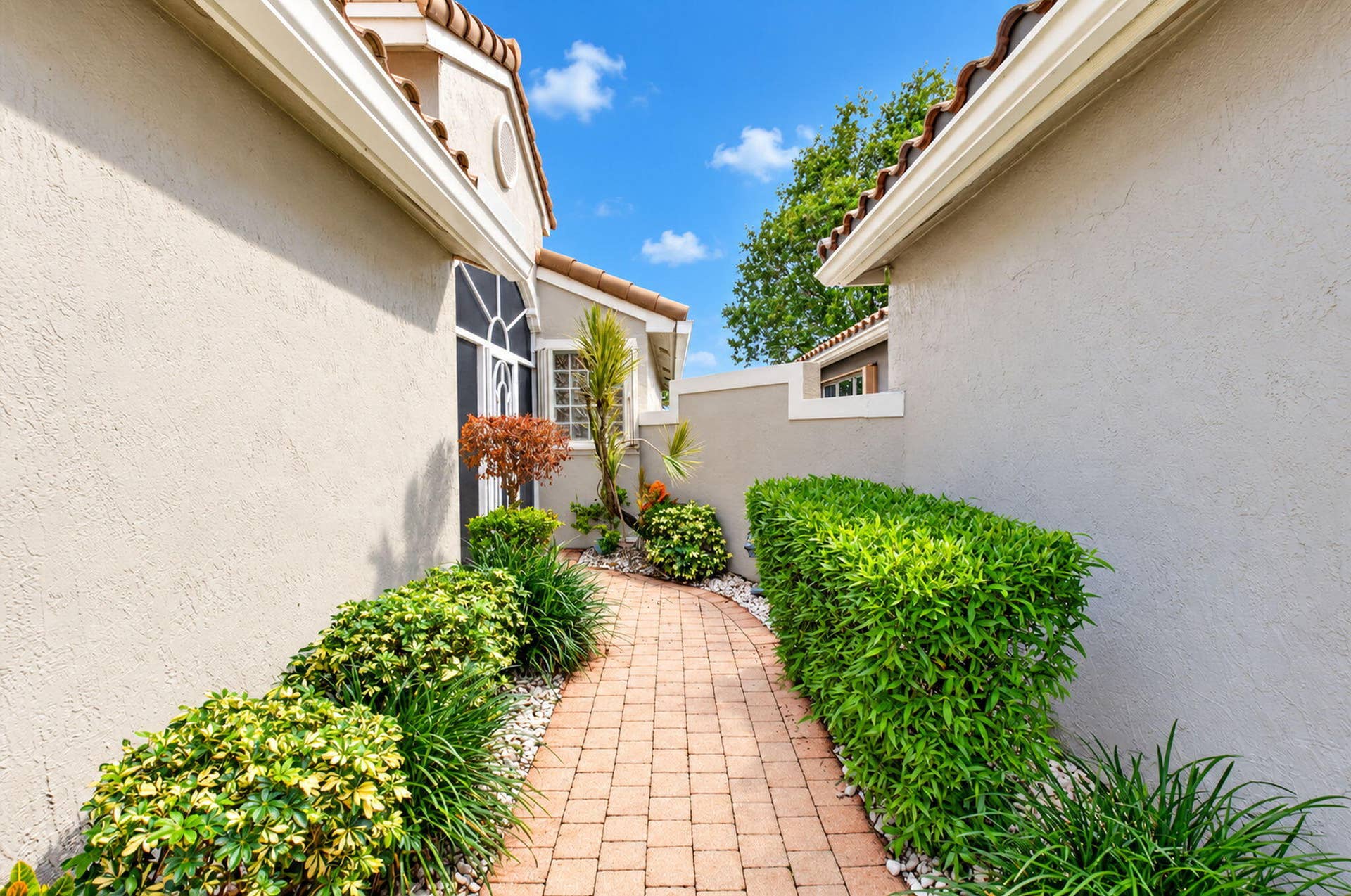 Walkway to front door