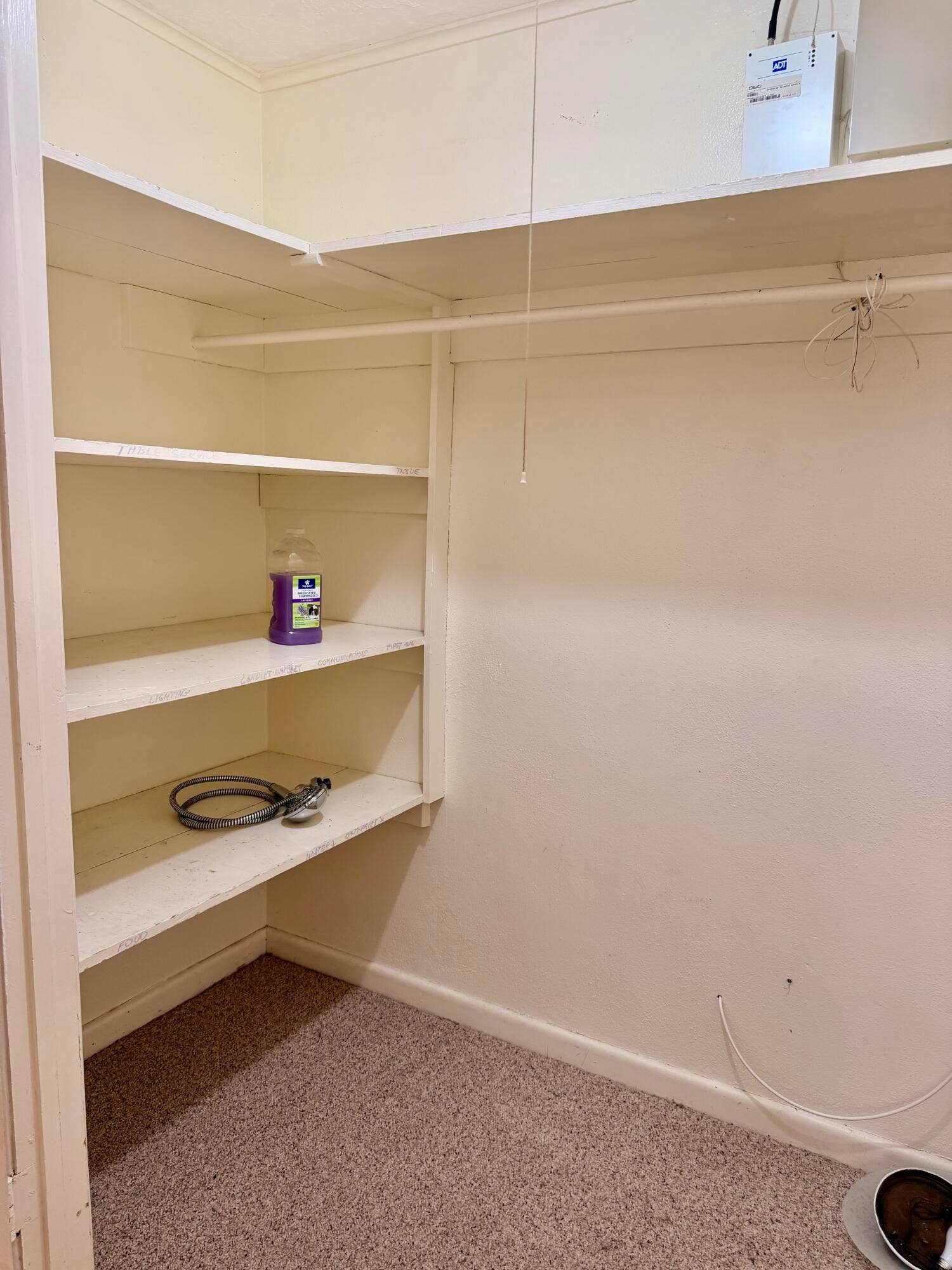 Large hall storage closet