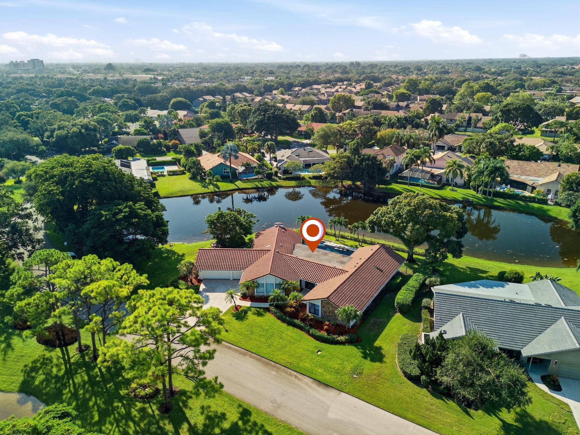 1013 SHADY LAKES Circle, Palm Beach Gardens, FL 33418 Aerial Neighborhood