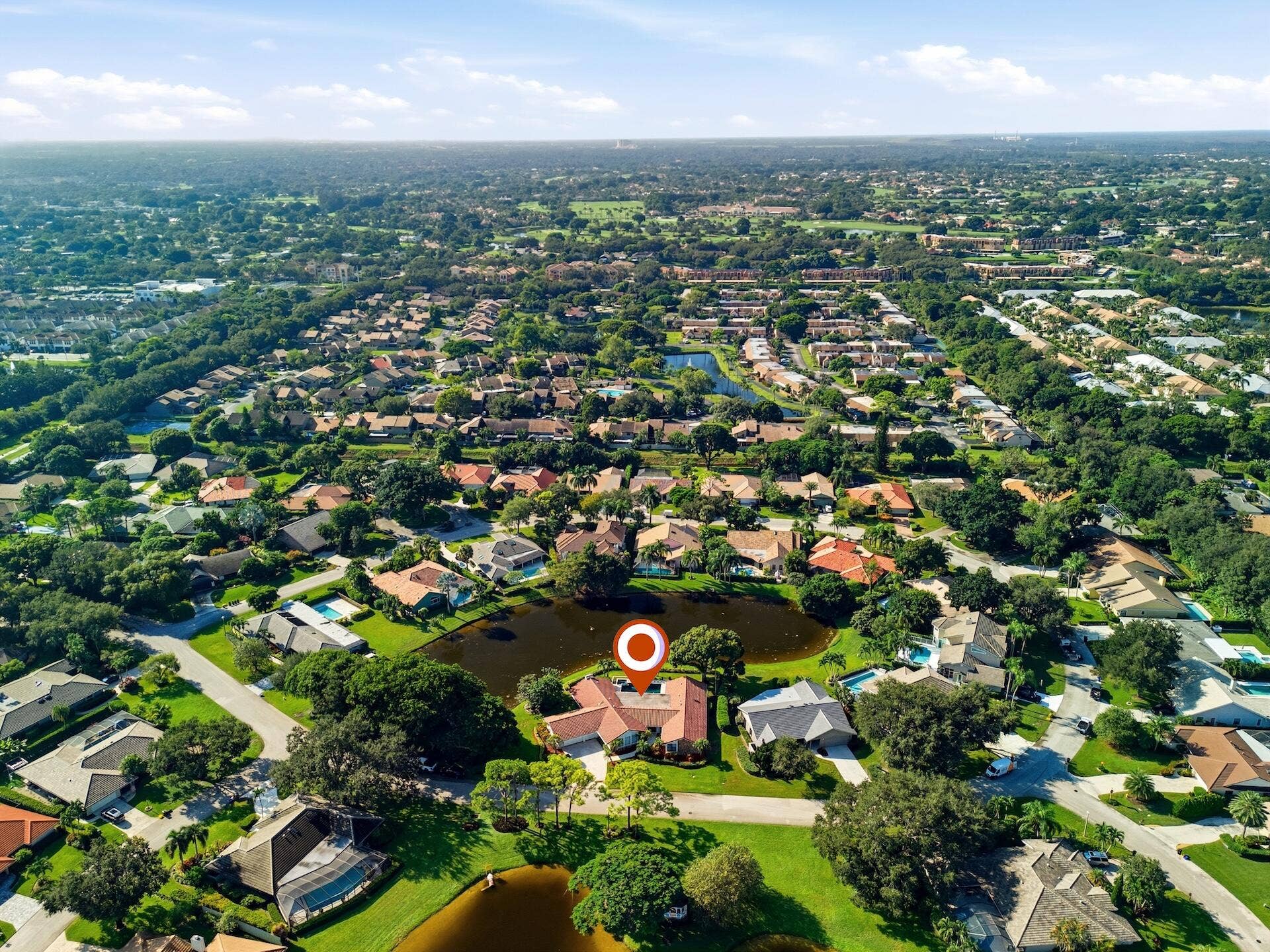 1013 SHADY LAKES Circle, Palm Beach Gardens, FL 33418 Aerial Neighborhood