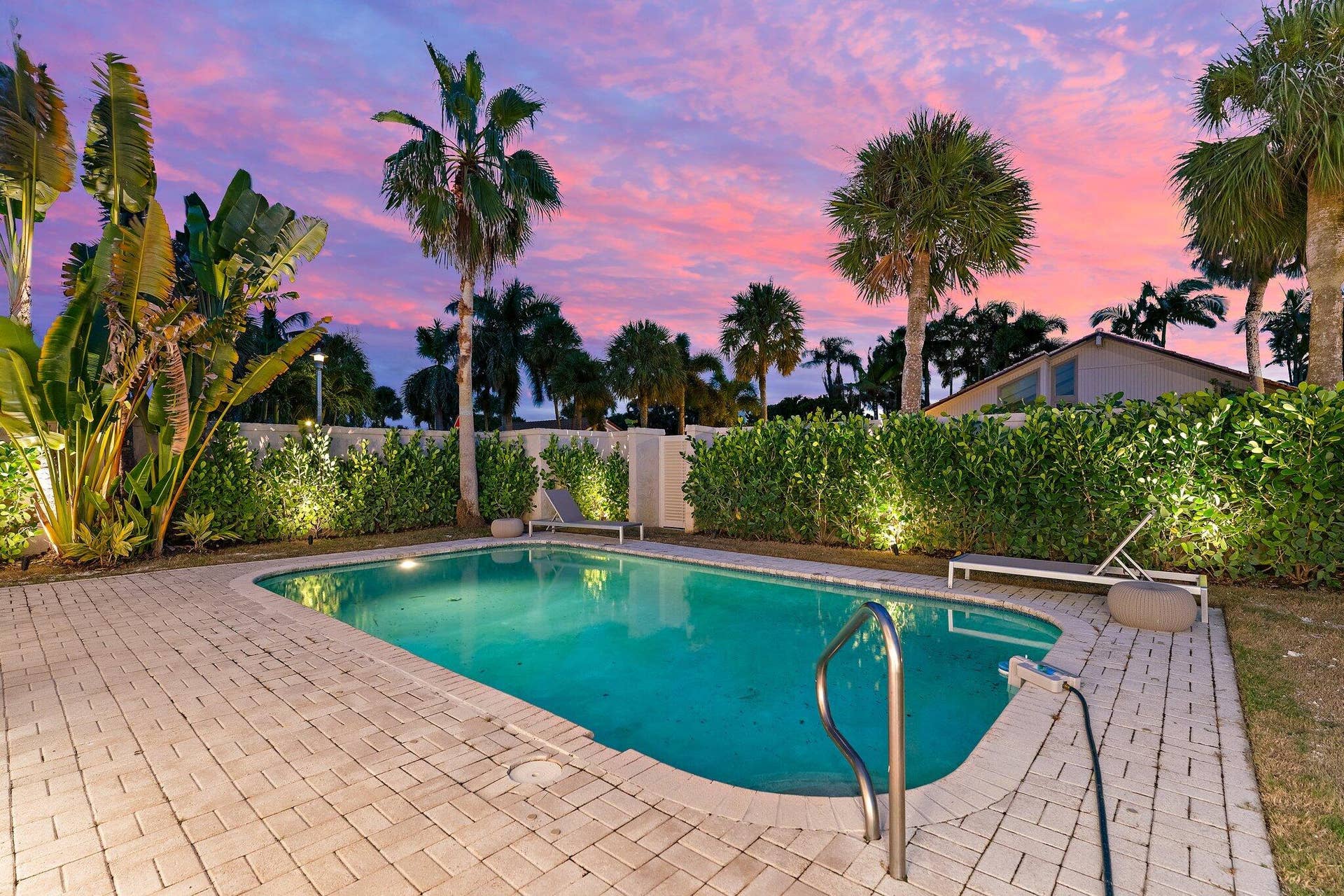Enjoy a private outdoor oasis with pool AND yard!
