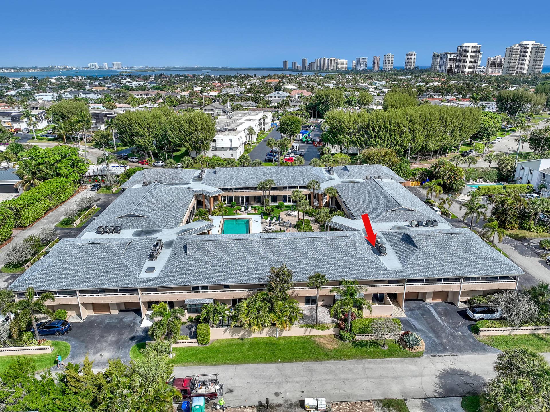 1100 Surf Road, #215, Singer Island, FL 33404 aerial view