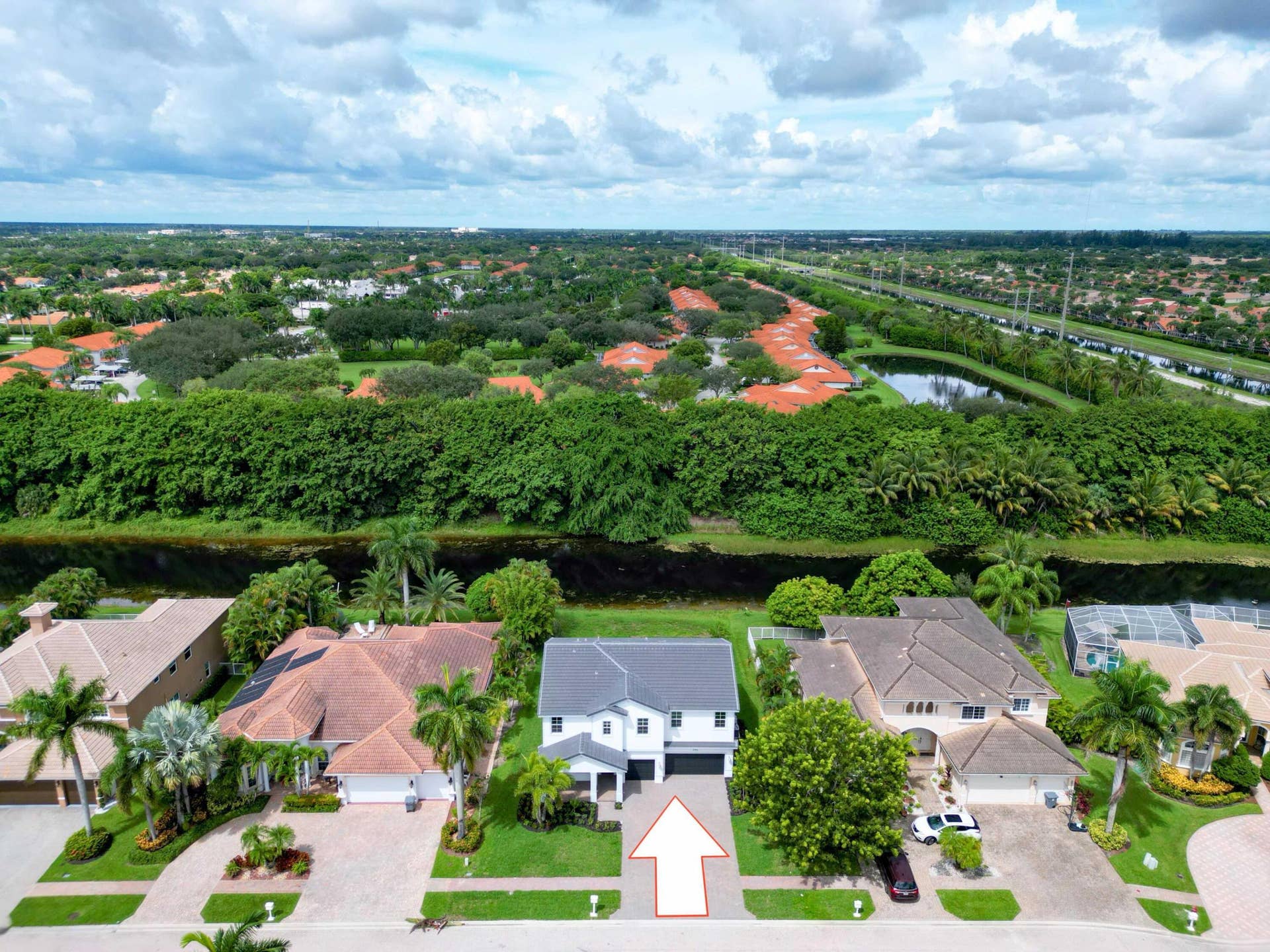 6765 COBIA Circle, Boynton Beach, Boynton Beach, FL 33437 Drone Front Arrow