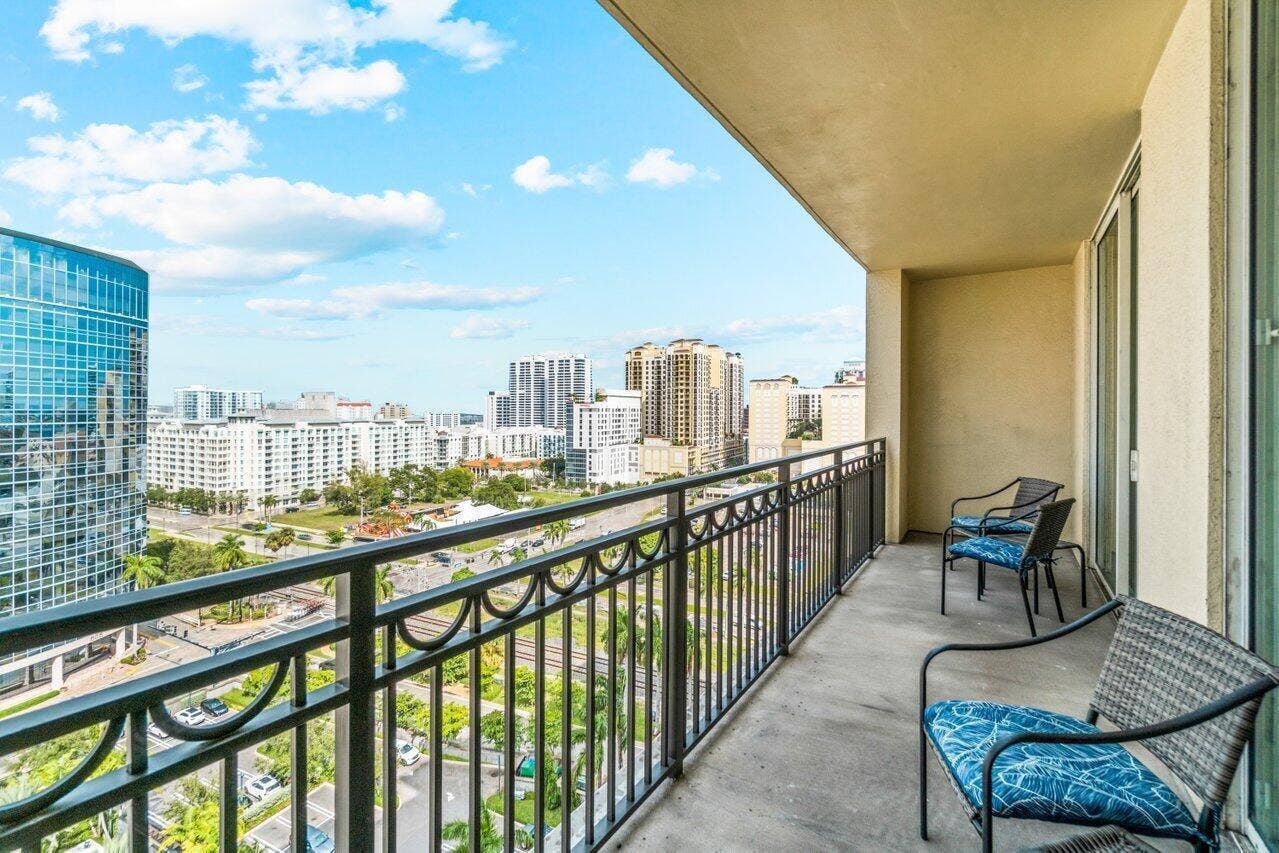 550 Okeechobee Boulevard, #1508, West Palm Beach, FL 33401 Northeast Balcony Views