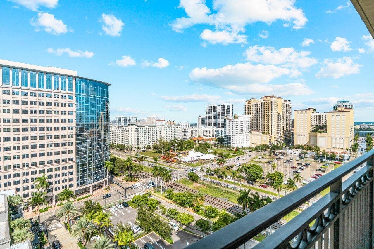 550 Okeechobee Boulevard, #1508, West Palm Beach, FL 33401 Northeast Balcony Views