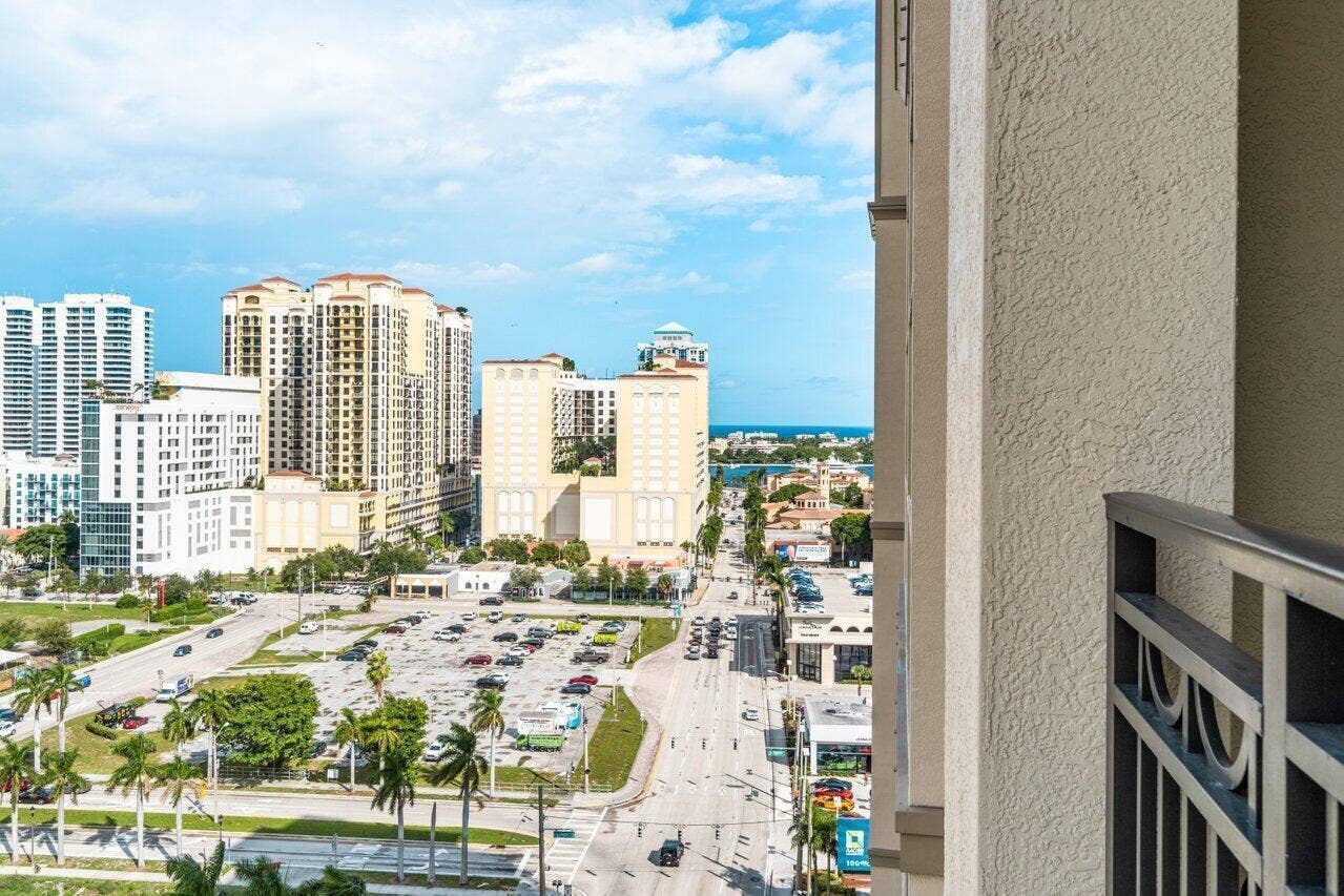 550 Okeechobee Boulevard, #1508, West Palm Beach, FL 33401 East Balcony Views