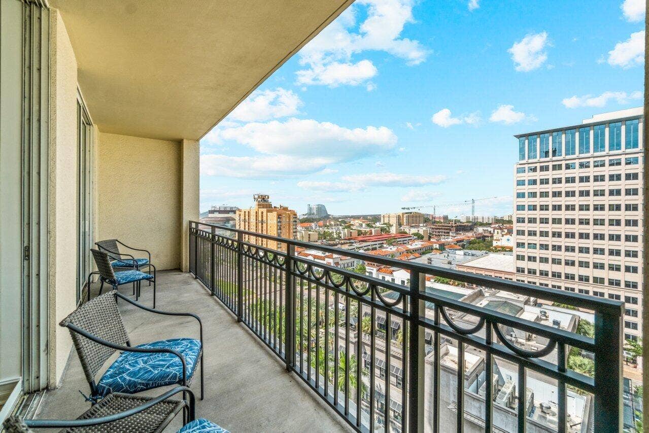 550 Okeechobee Boulevard, #1508, West Palm Beach, FL 33401 Northwest Balcony Views