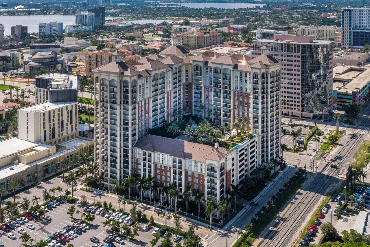 550 Okeechobee Boulevard, #1508, West Palm Beach, FL 33401 CityPlace South Tower aerial views