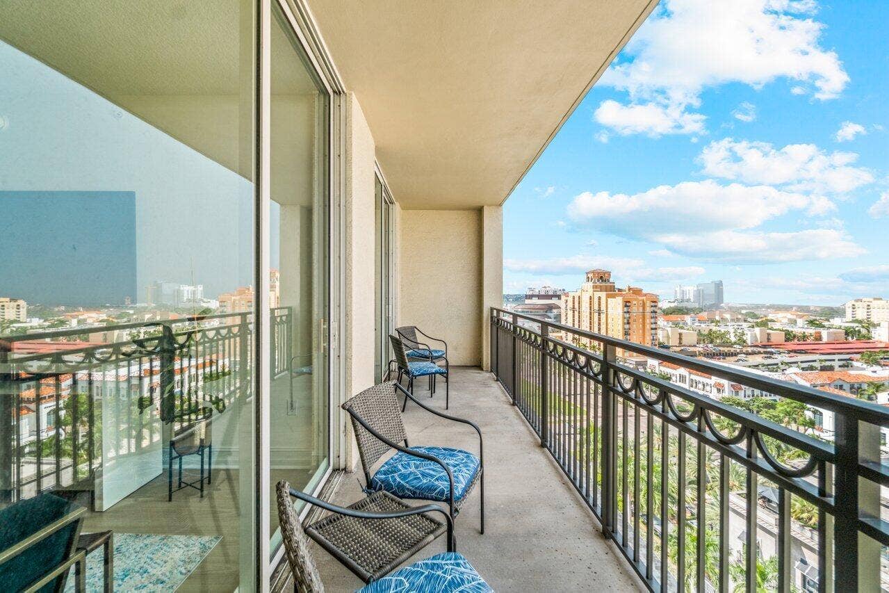 550 Okeechobee Boulevard, #1508, West Palm Beach, FL 33401 Northwest Balcony Views