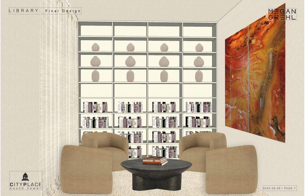 550 Okeechobee Boulevard, #1508, West Palm Beach, FL 33401 CPST 2025 Library Refresh Design - Lobby