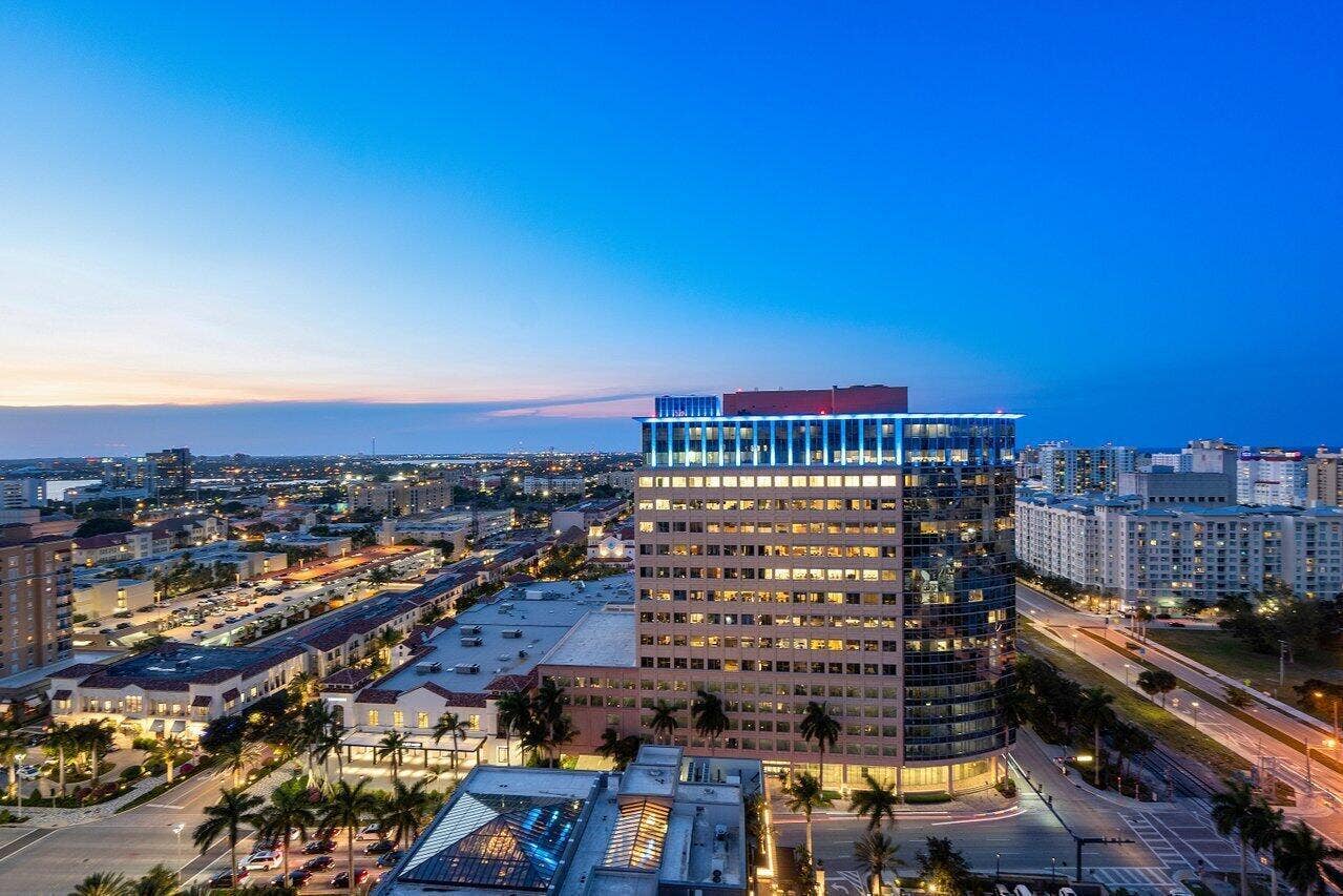 550 Okeechobee Boulevard, #1508, West Palm Beach, FL 33401 Northern views at Sunset