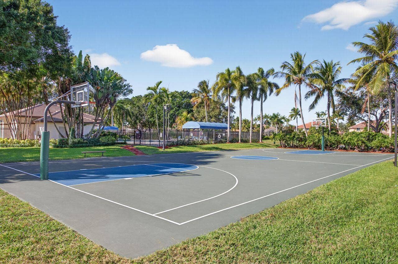 Ball courts up the road at community area