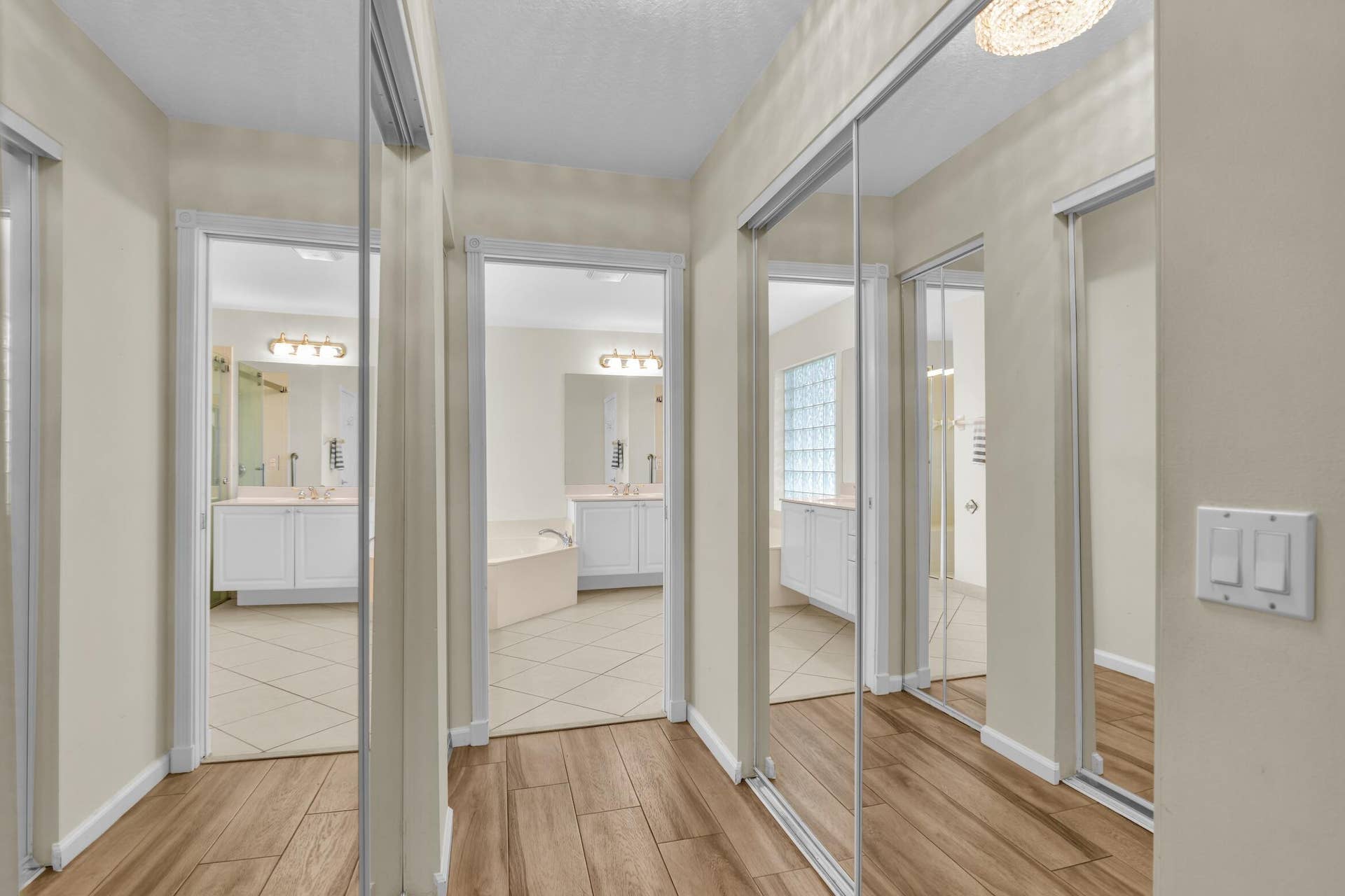 Primary bedroom closets