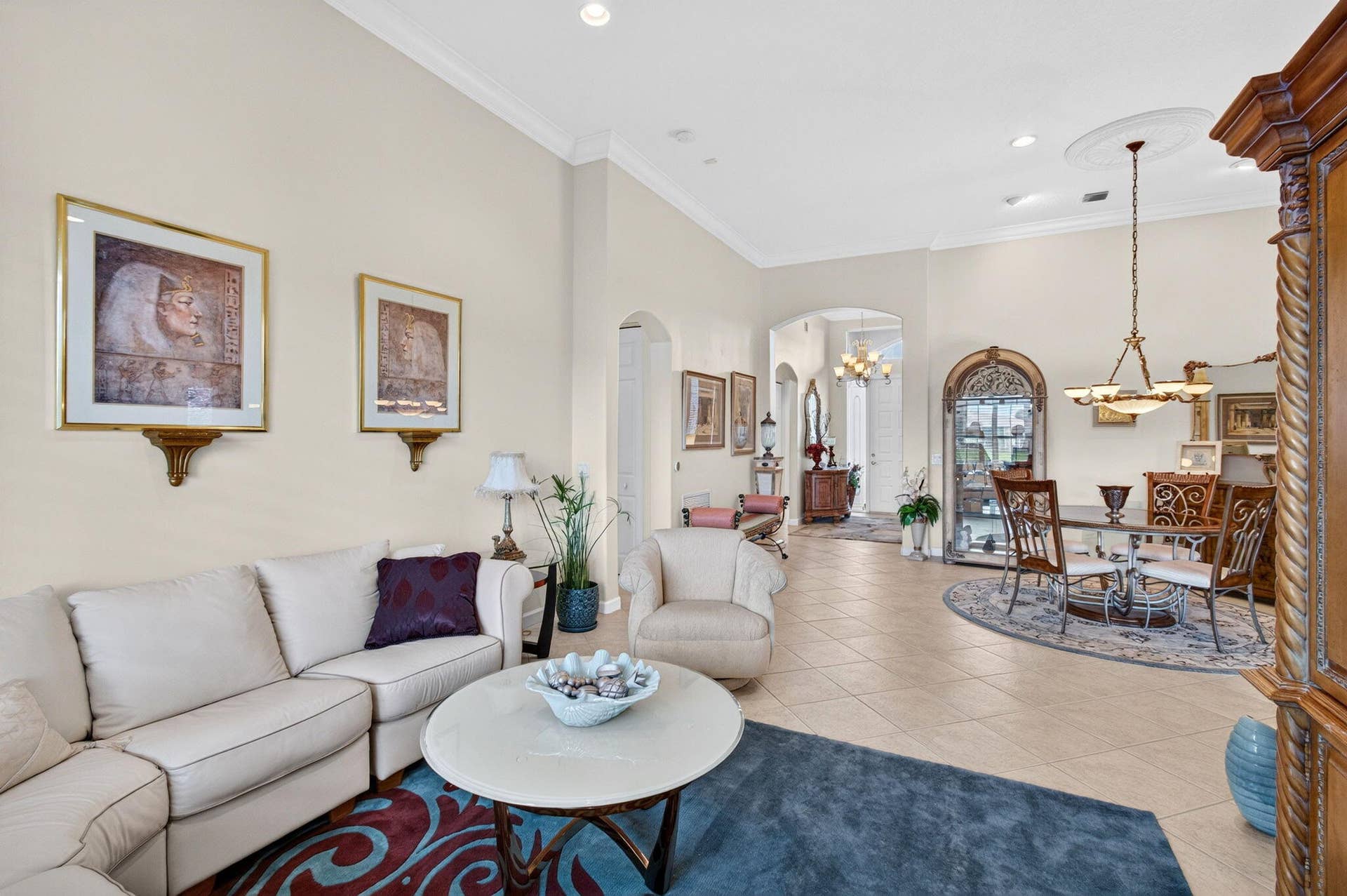 9542 Lantern Bay Circle, West Palm Beach, FL 33411 Living Room Dining Room