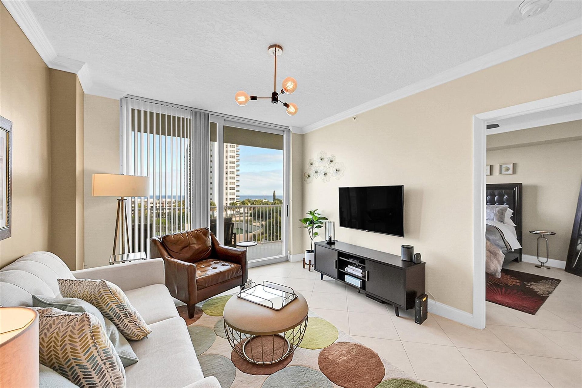 3020 NE 32ND Avenue, #805, Fort Lauderdale, FL 33308 Relax and unwind in a bright, inviting living space where the Atlantic Ocean becomes part of your everyday view.