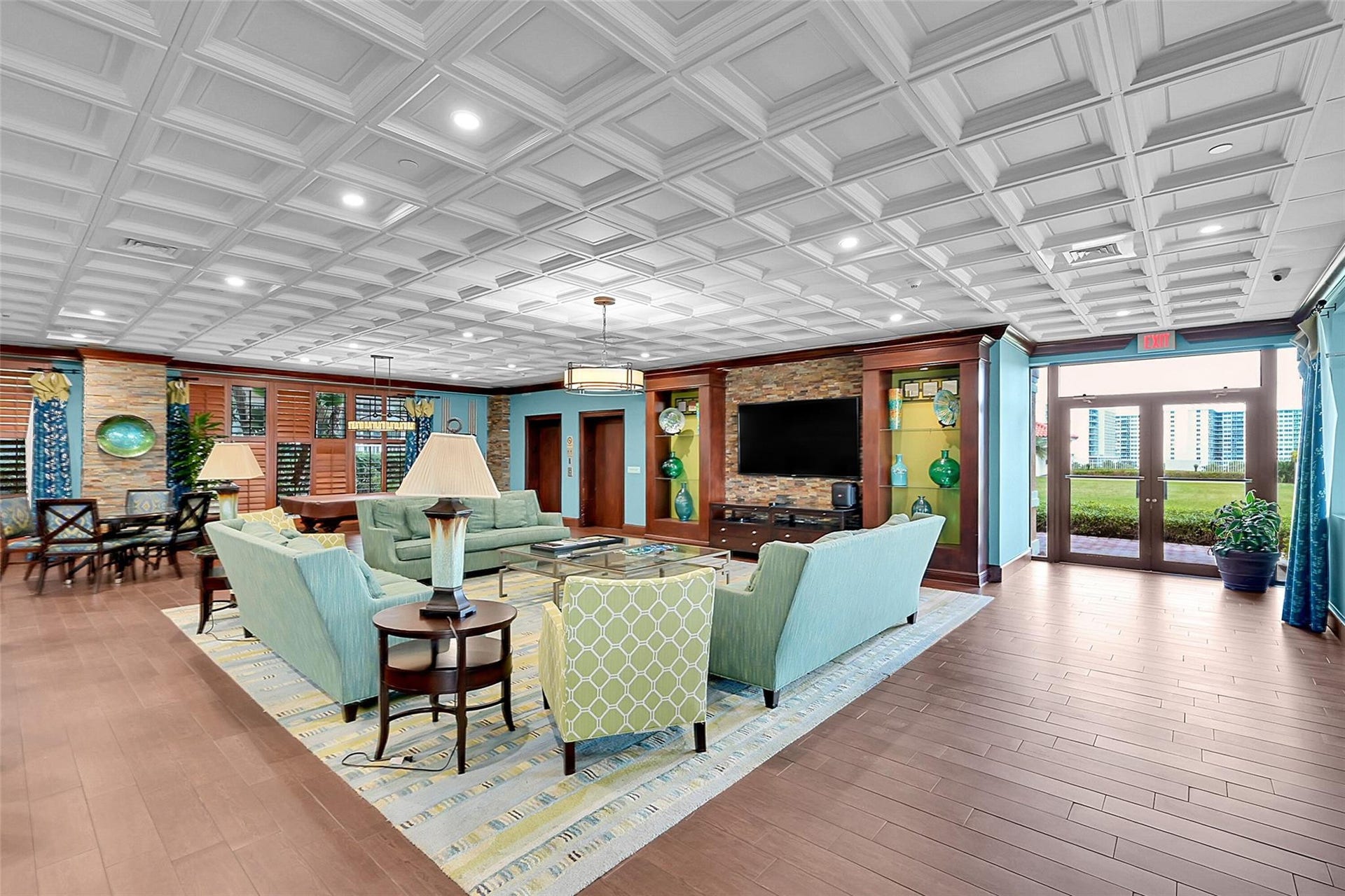 3020 NE 32ND Avenue, #805, Fort Lauderdale, FL 33308 Beautifully appointed lobby welcomes residents and guests with comfort, style, and a warm first impression.