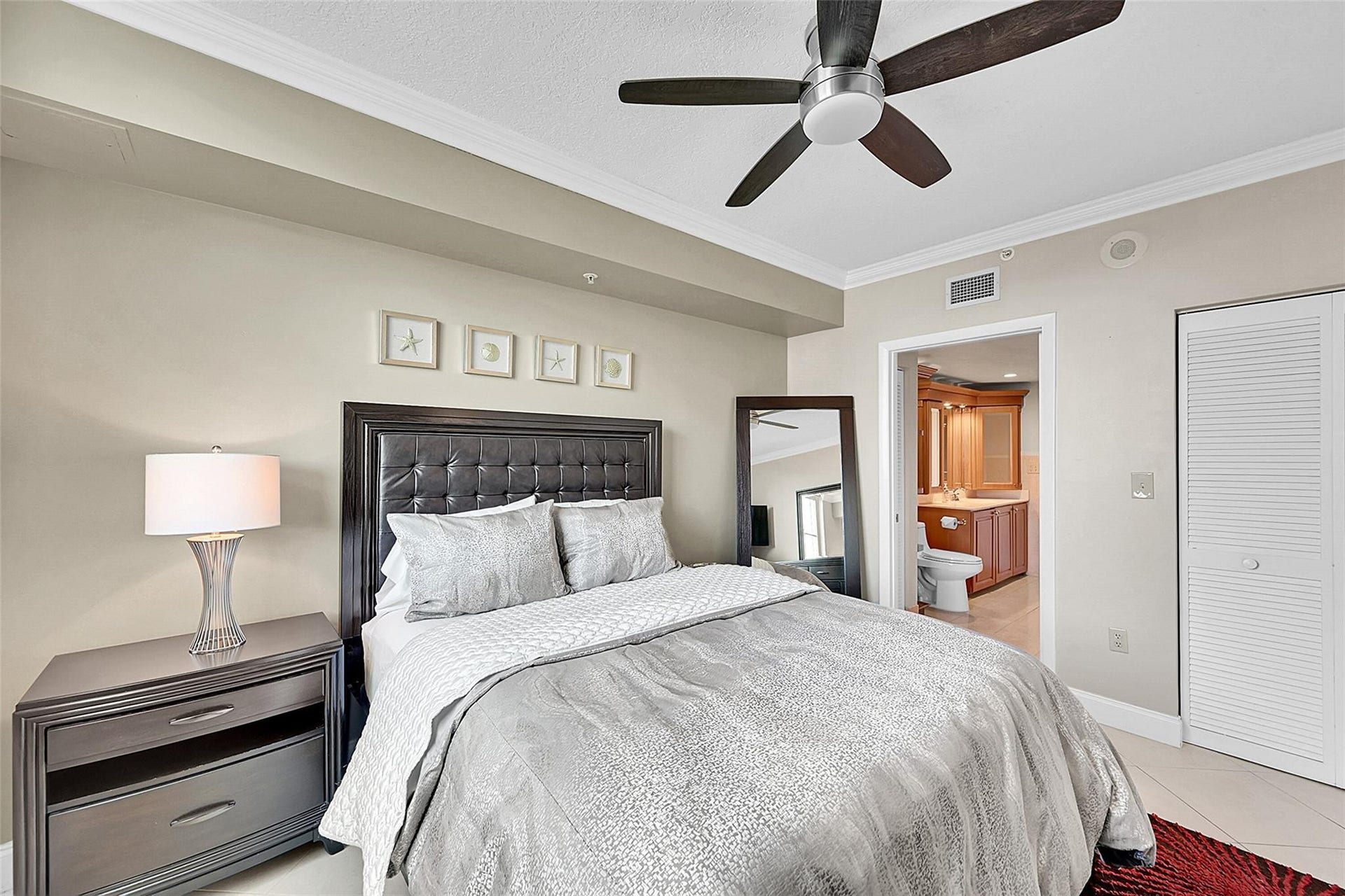 3020 NE 32ND Avenue, #805, Fort Lauderdale, FL 33308 The oversized bedroom offers generous space and stunning Atlantic Ocean views to enjoy every day.
