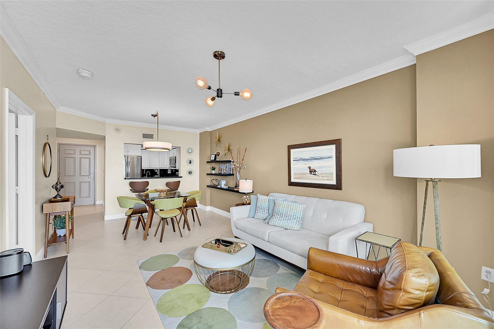 3020 NE 32ND Avenue, #805, Fort Lauderdale, FL 33308 Open living spaces create the perfect setting for entertaining or simply enjoying the peaceful coastal atmosphere.