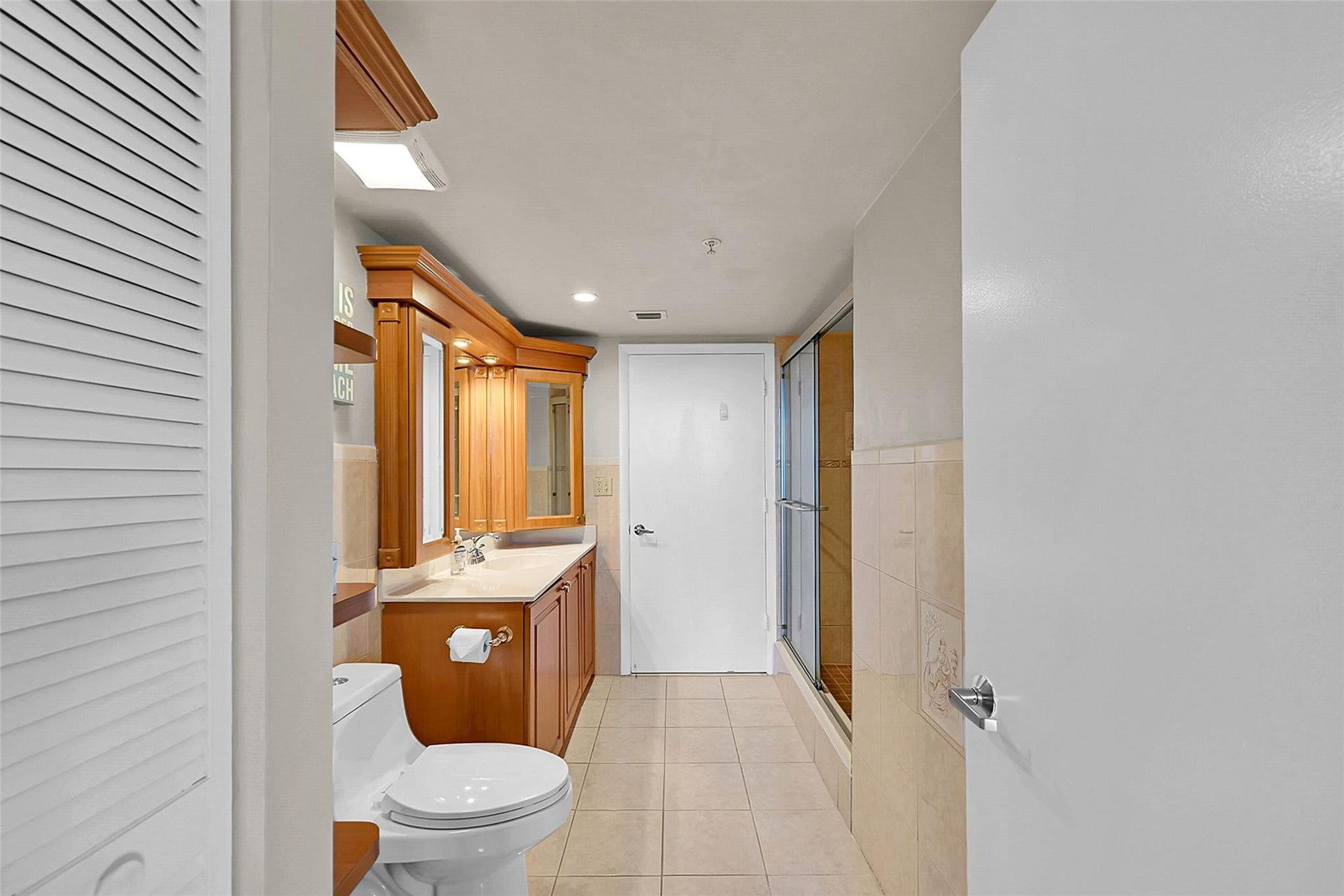 3020 NE 32ND Avenue, #805, Fort Lauderdale, FL 33308 Beautifully updated bathroom thoughtfully designed with comfort, style, and modern finishes.
