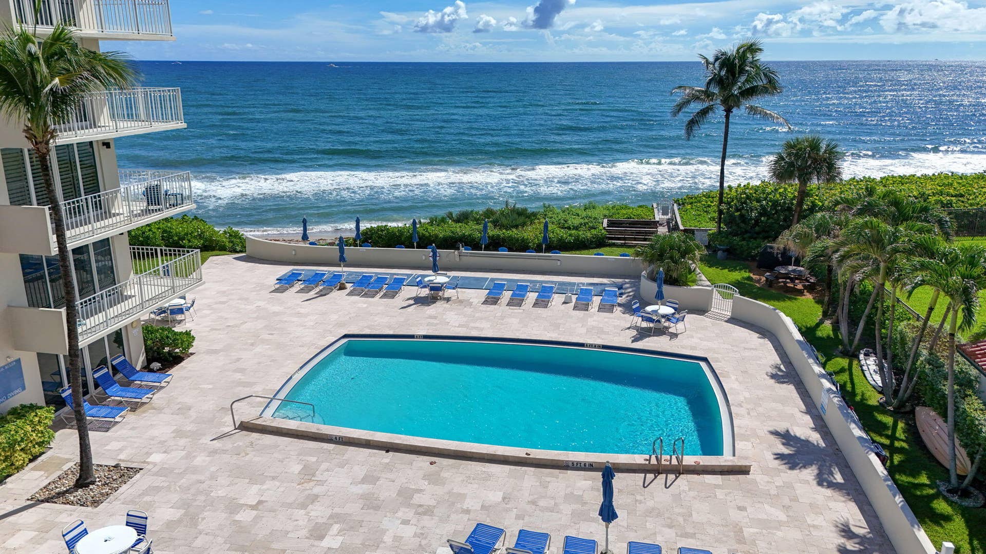 630 Ocean Drive, #407, Juno Beach, FL 33408 Community Pool Area