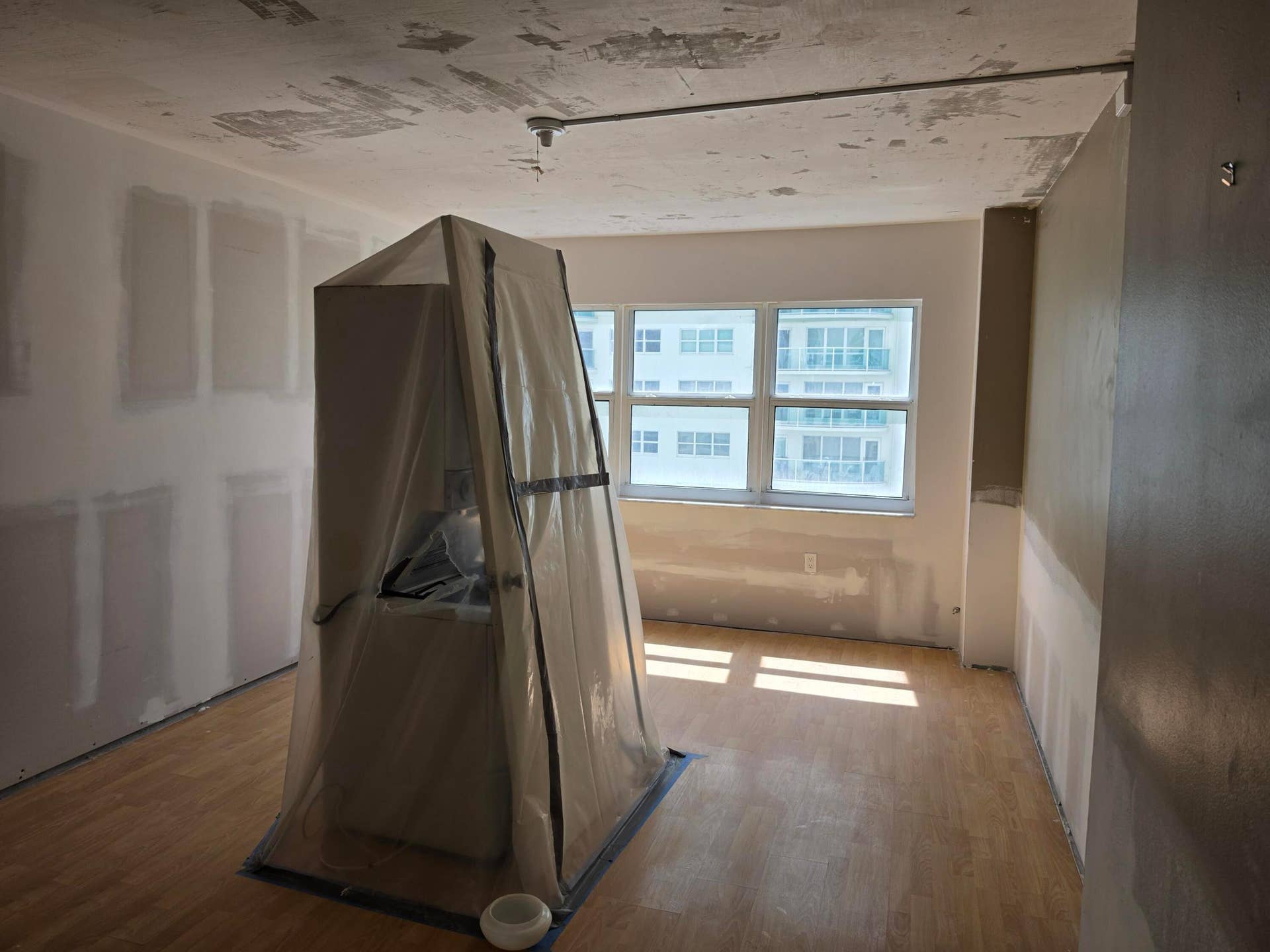3410 Galt Ocean Drive, #808N, Fort Lauderdale, FL 33308 Bedroom sheetrock done