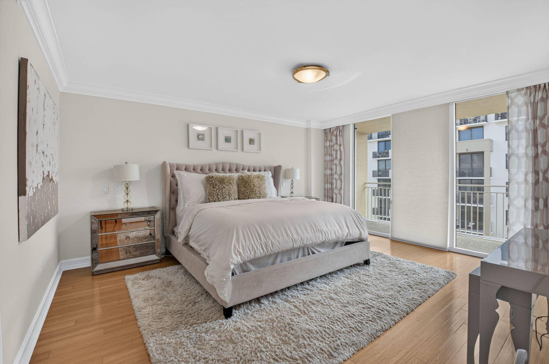 99 SE Mizner Boulevard, #Ph37, Boca Raton, FL 33432 Primary bedroom with private balcony.