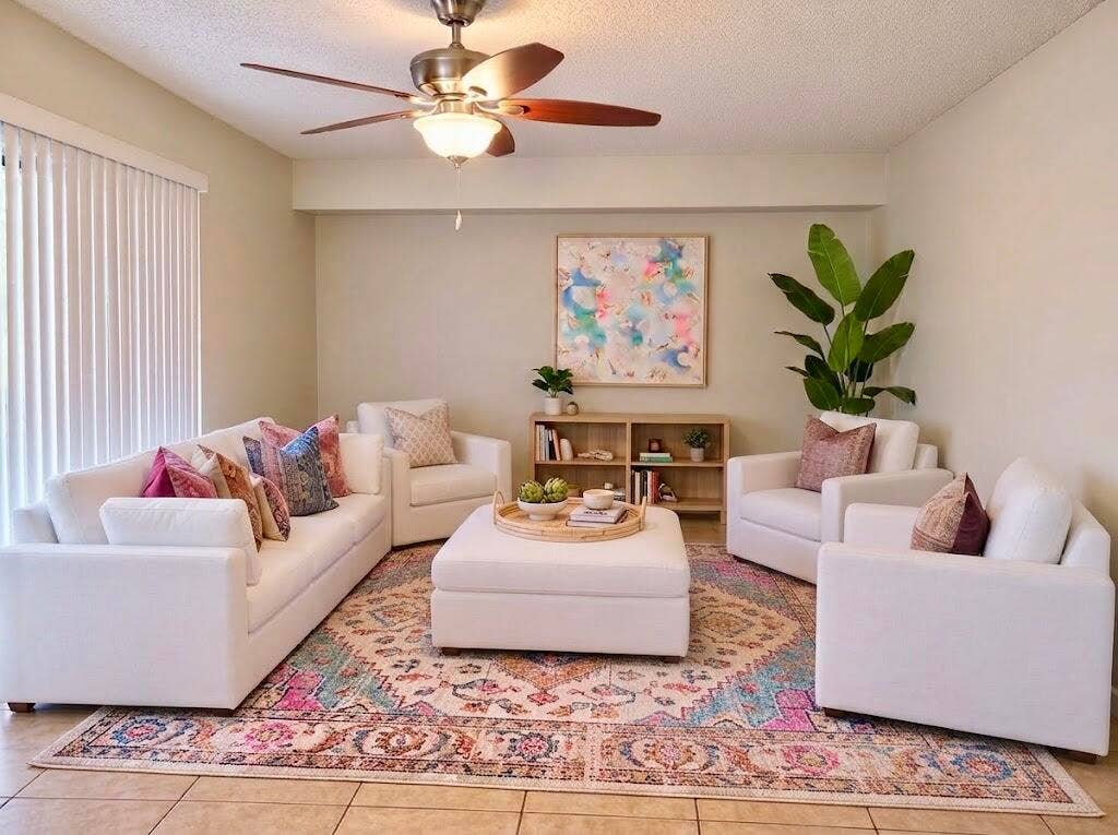 8017 80th Way, West Palm Beach, FL 33407 Inspired Living Room