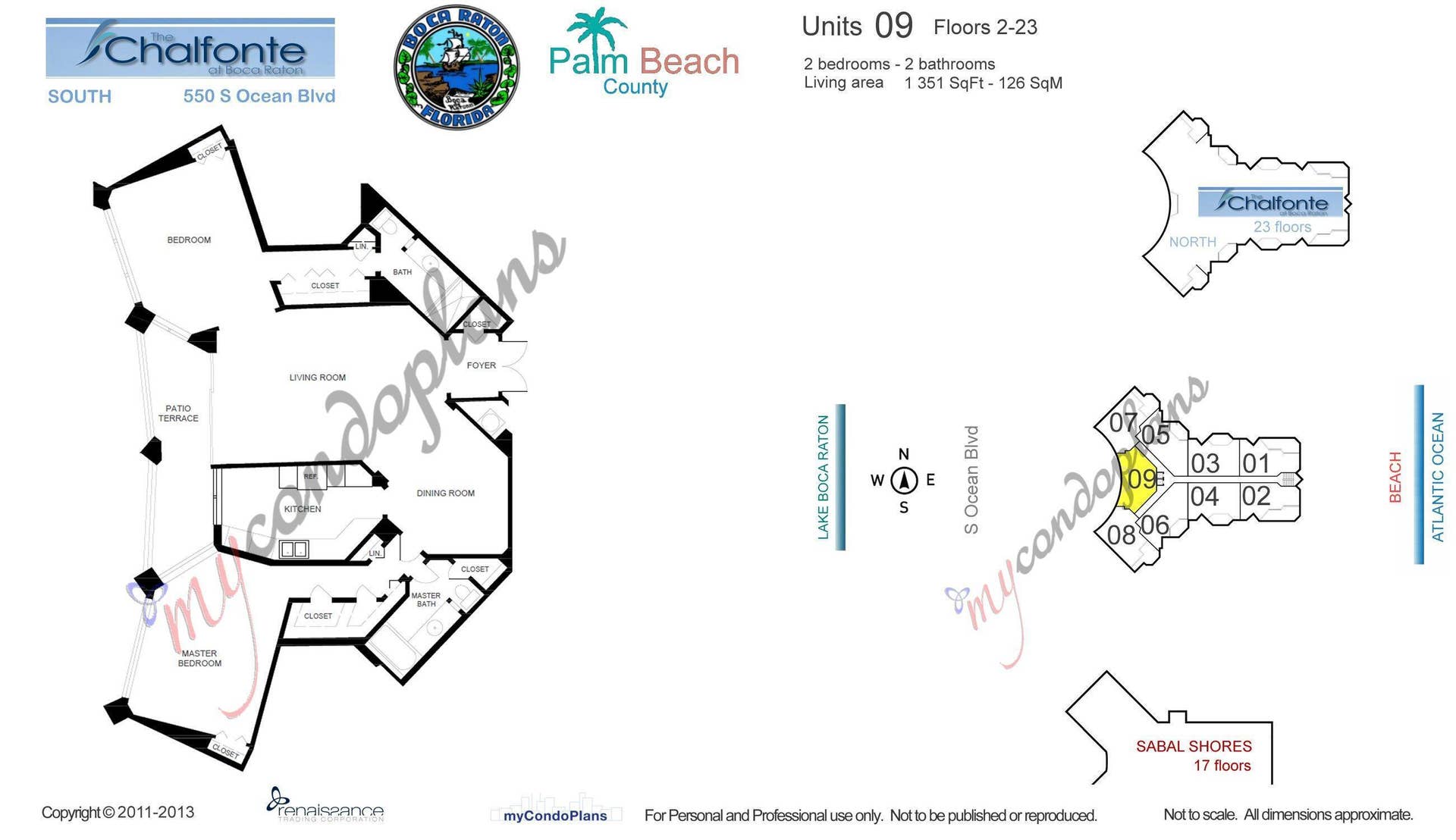 550 S Ocean Boulevard, #2209, Boca Raton, FL 33432 End Space # 283