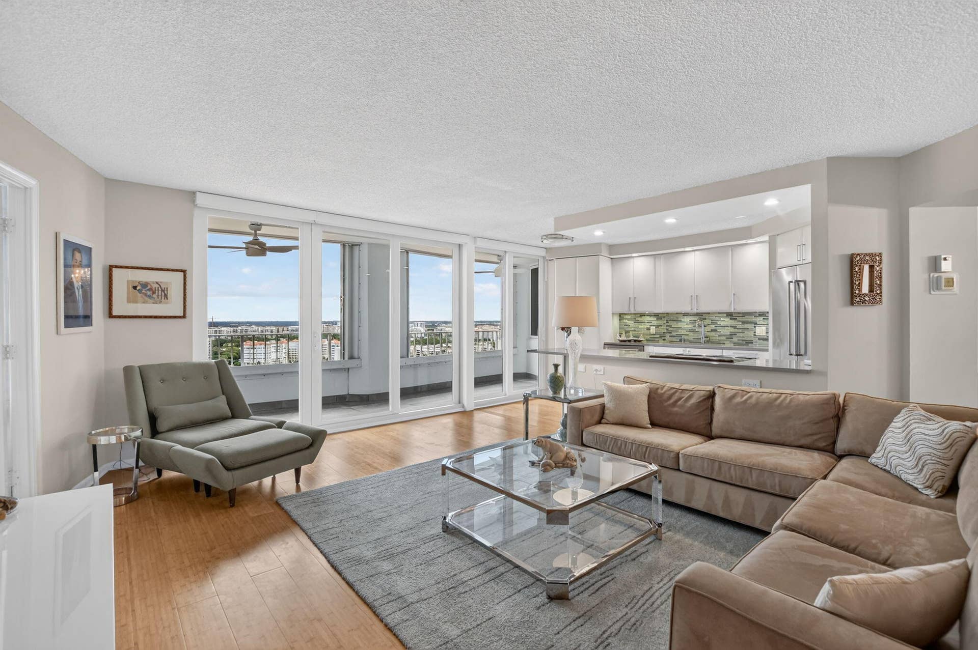 550 S Ocean Boulevard, #2209, Boca Raton, FL 33432 Living Room Direct ICW Views