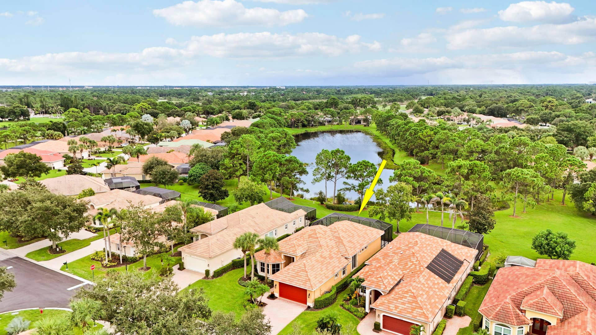 7603 Greenbrier Circle, Port St Lucie, FL 34986 Aerial of House