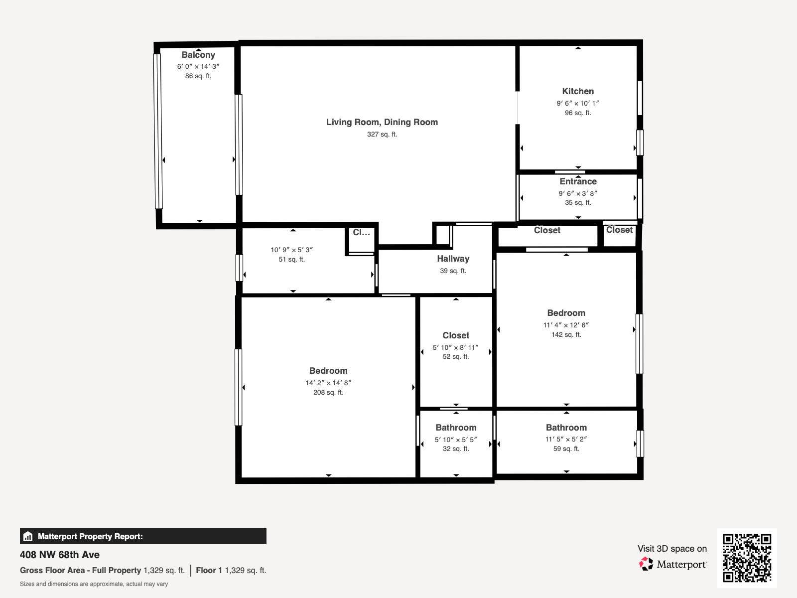 408 NW 68th Avenue, #502, Plantation, FL 33317 floorplan408 NW 68th Ave - Floor 1