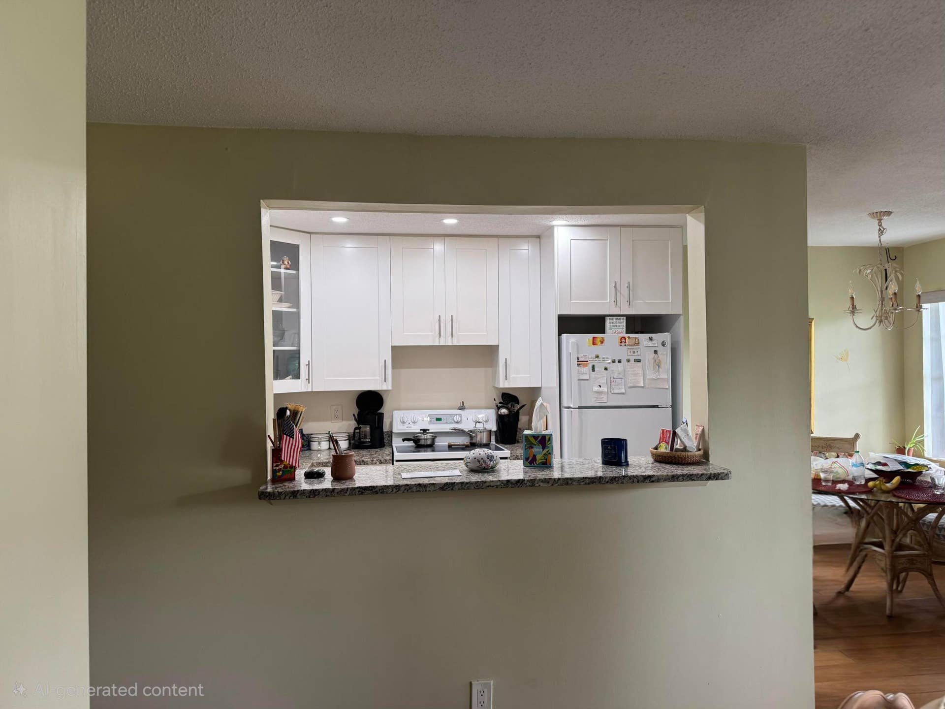 178 Coventry H, West Palm Beach, West Palm Beach, FL 33417 Kitchen pass-through and dining area.