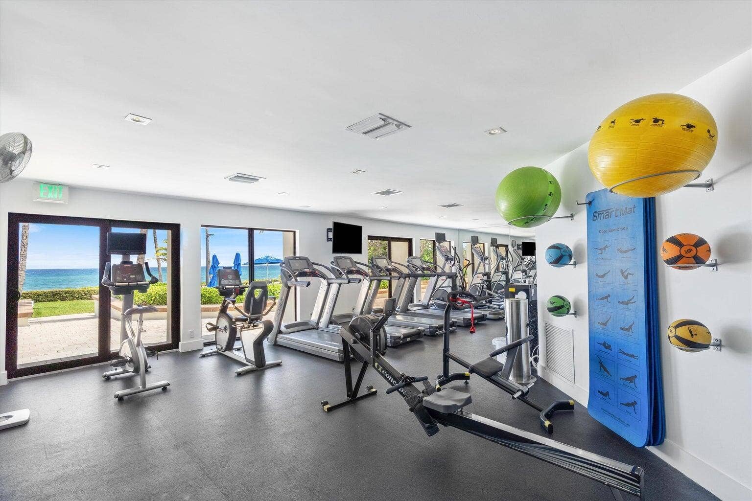 OCEAN VIEW FROM THE GYM