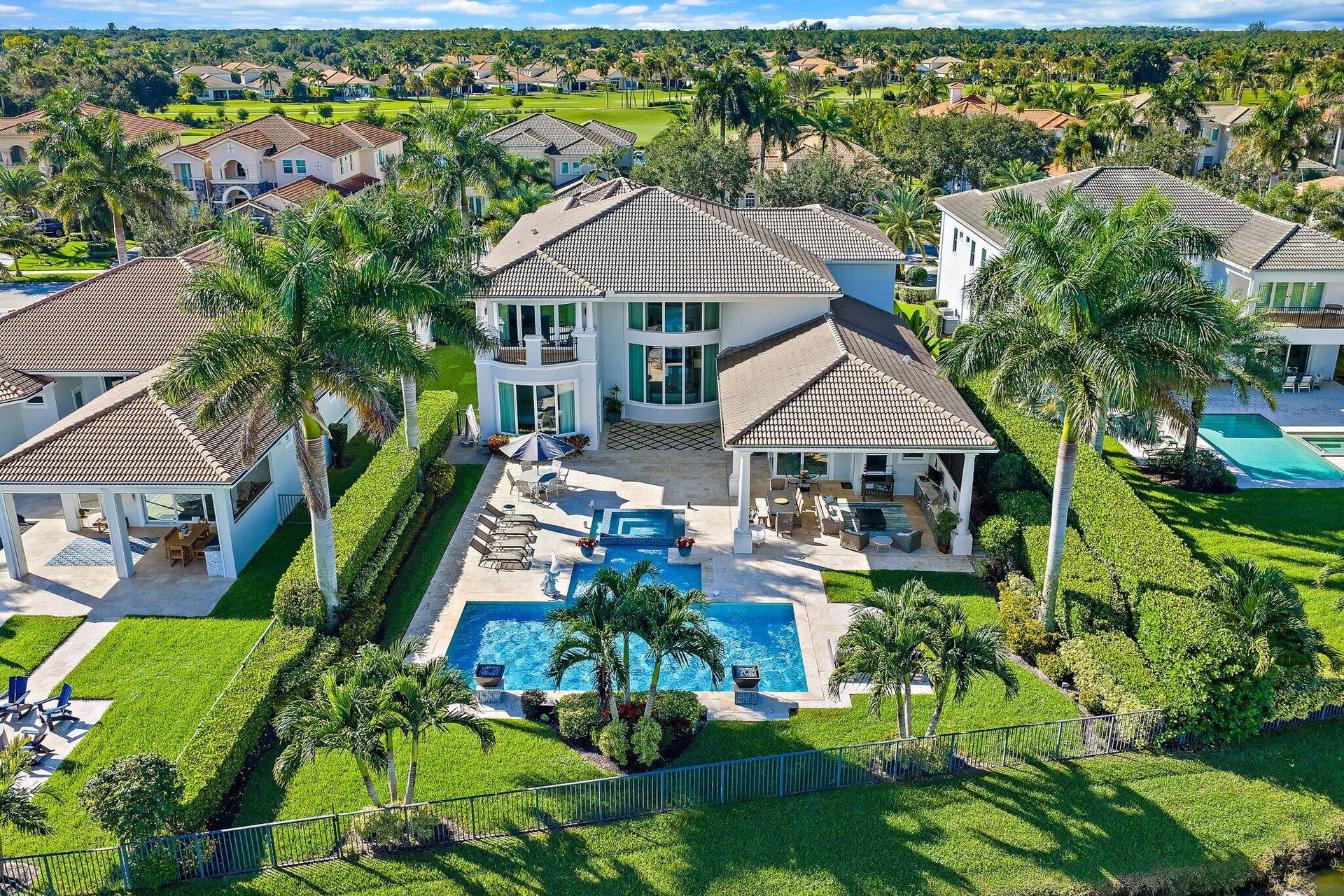spacious backyard