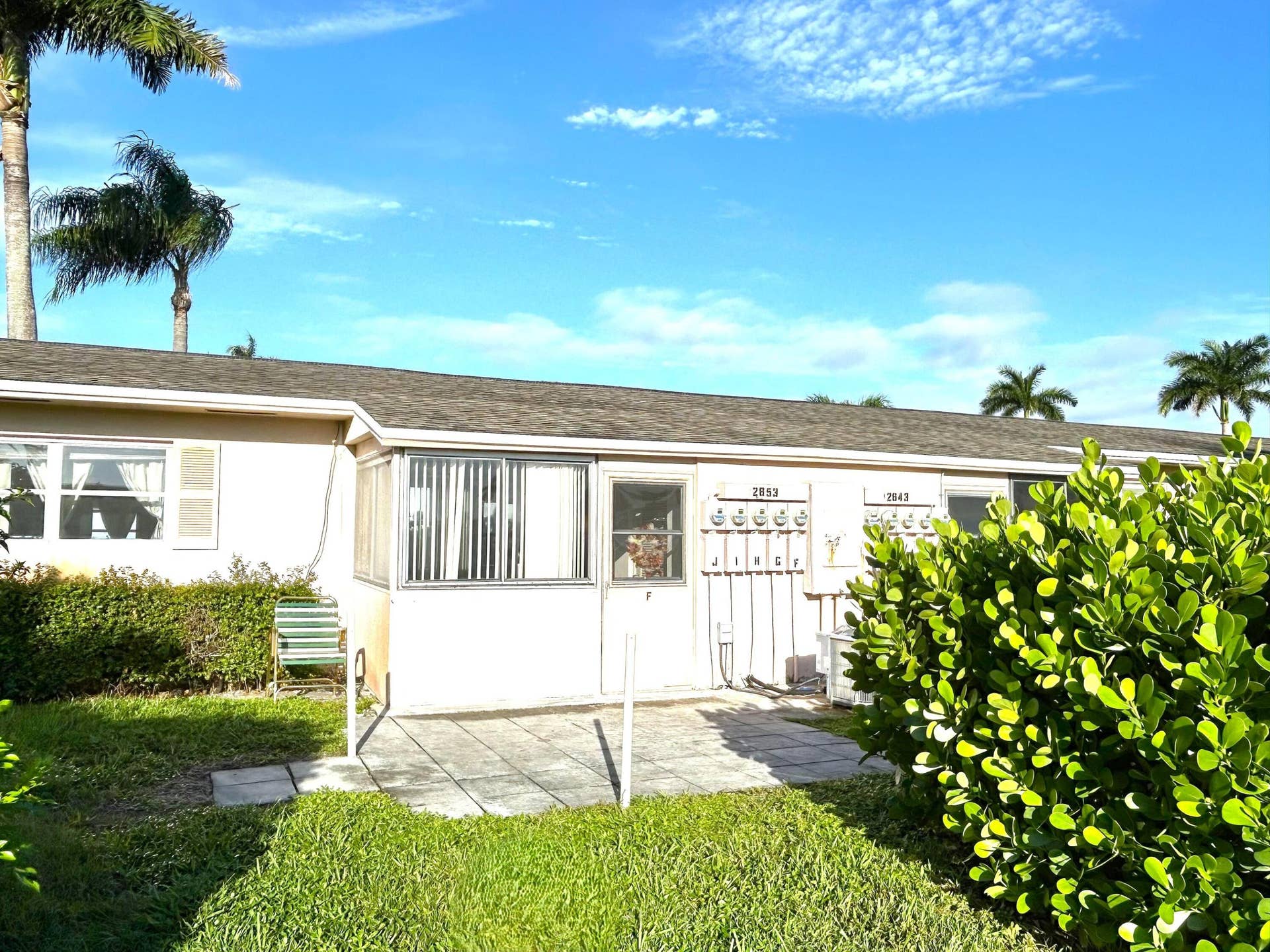2653 Dudley Drive W, #F, West Palm Beach, FL 33415 BACK PATIO