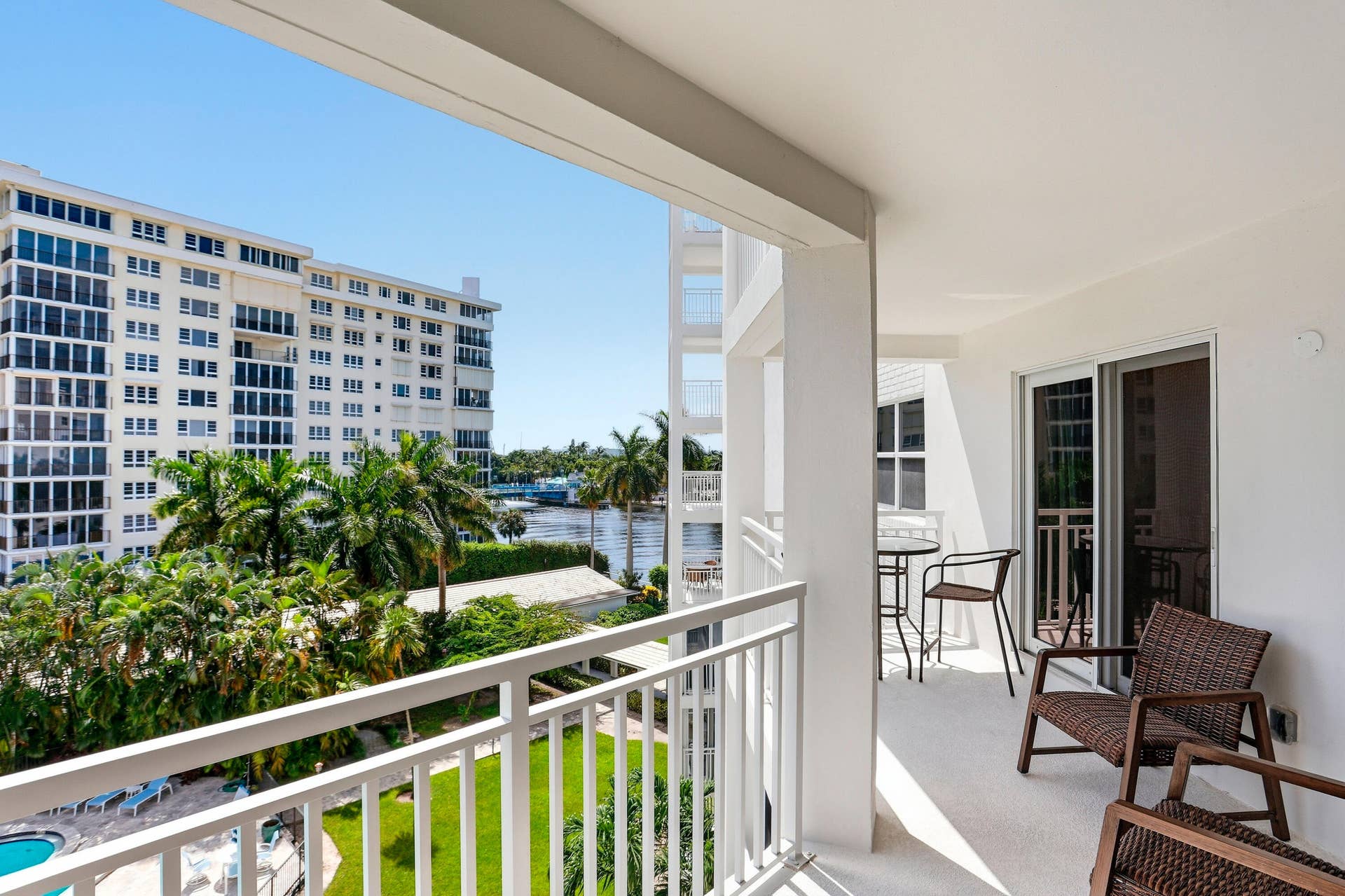 1000 Lowry Street, #5G, Delray Beach, FL 33483 Balcony with water views